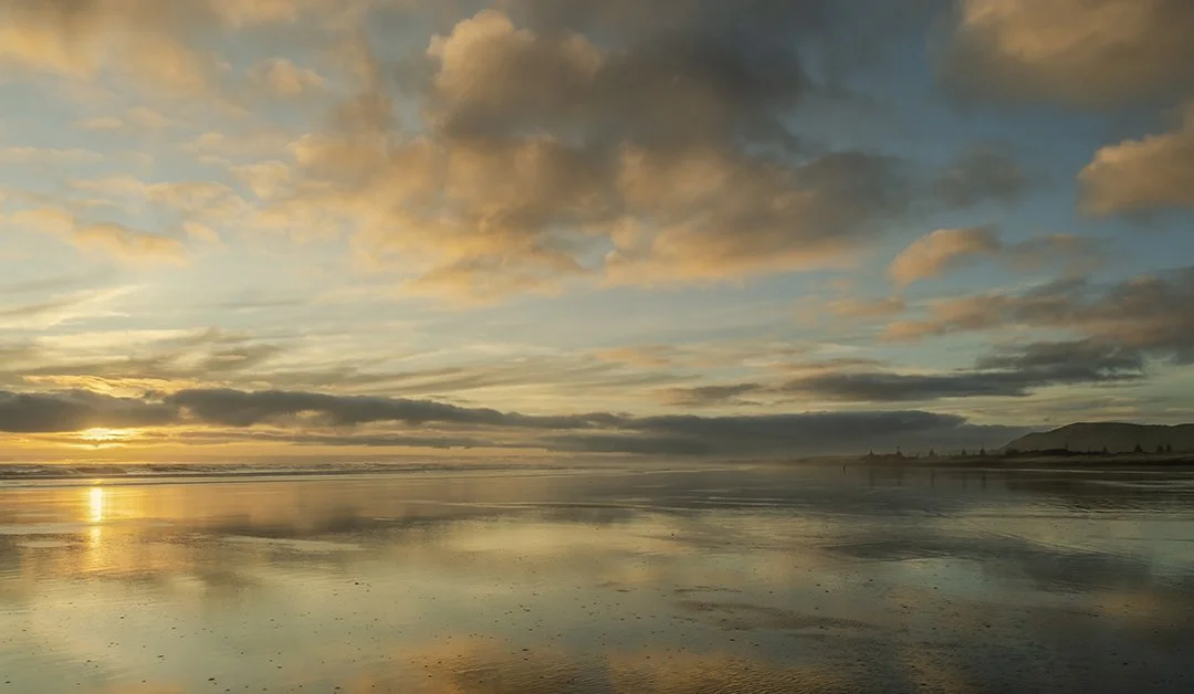 Muriwai Sunset Sand Reflections Digital Download