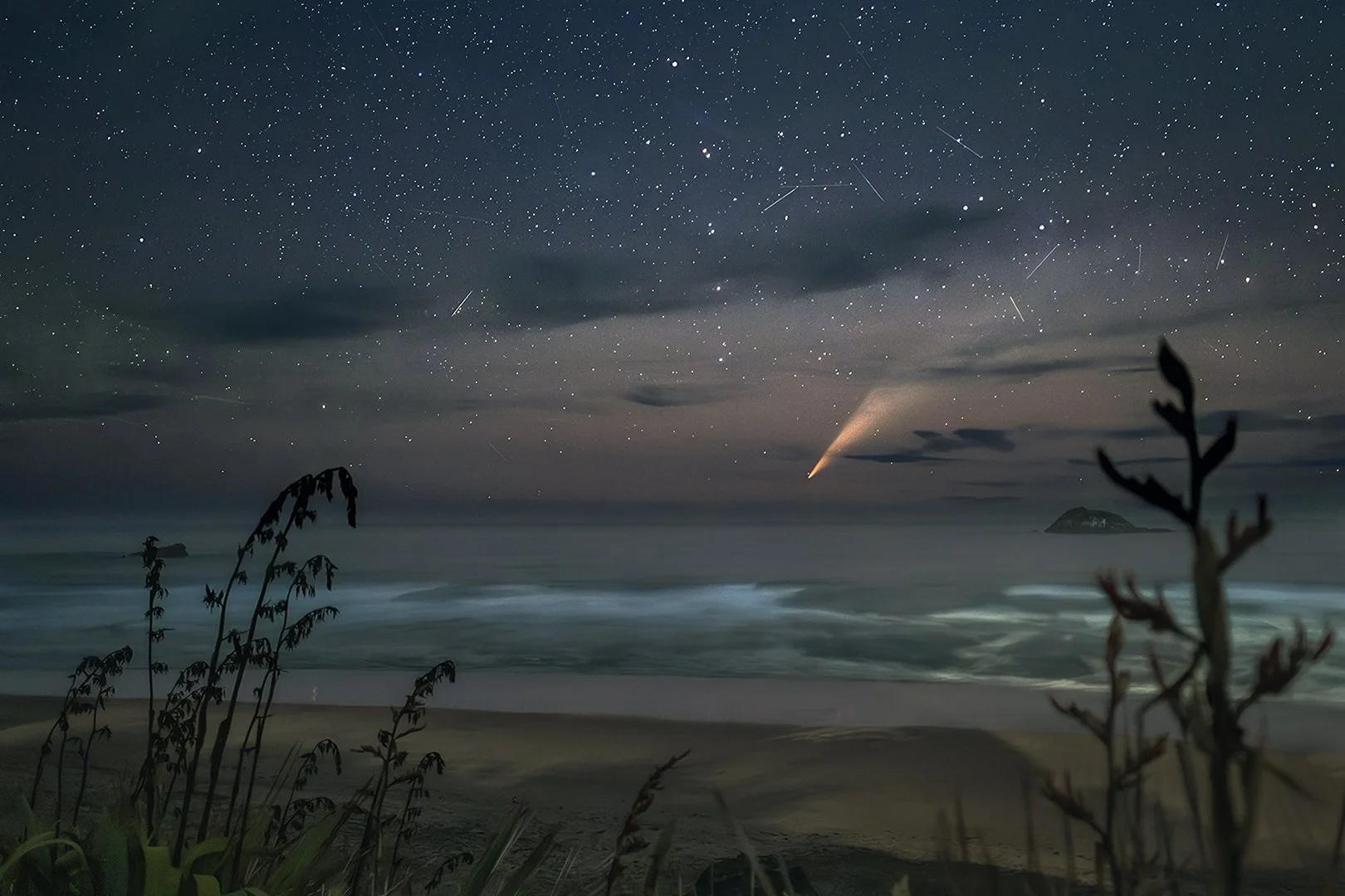 Muriwai Beach Comet Digital Download