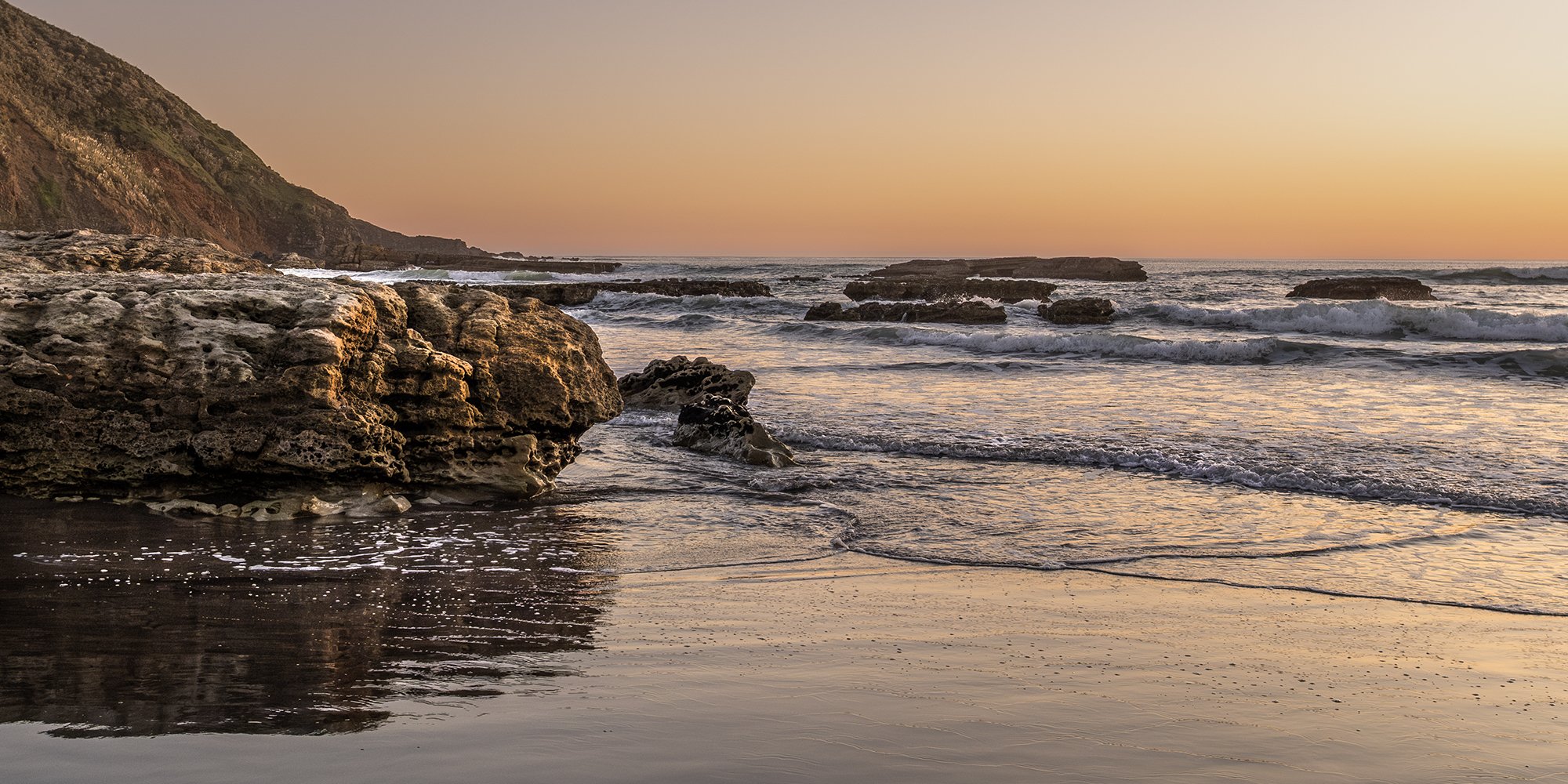 Sunset Rocks and Sea Digital Download