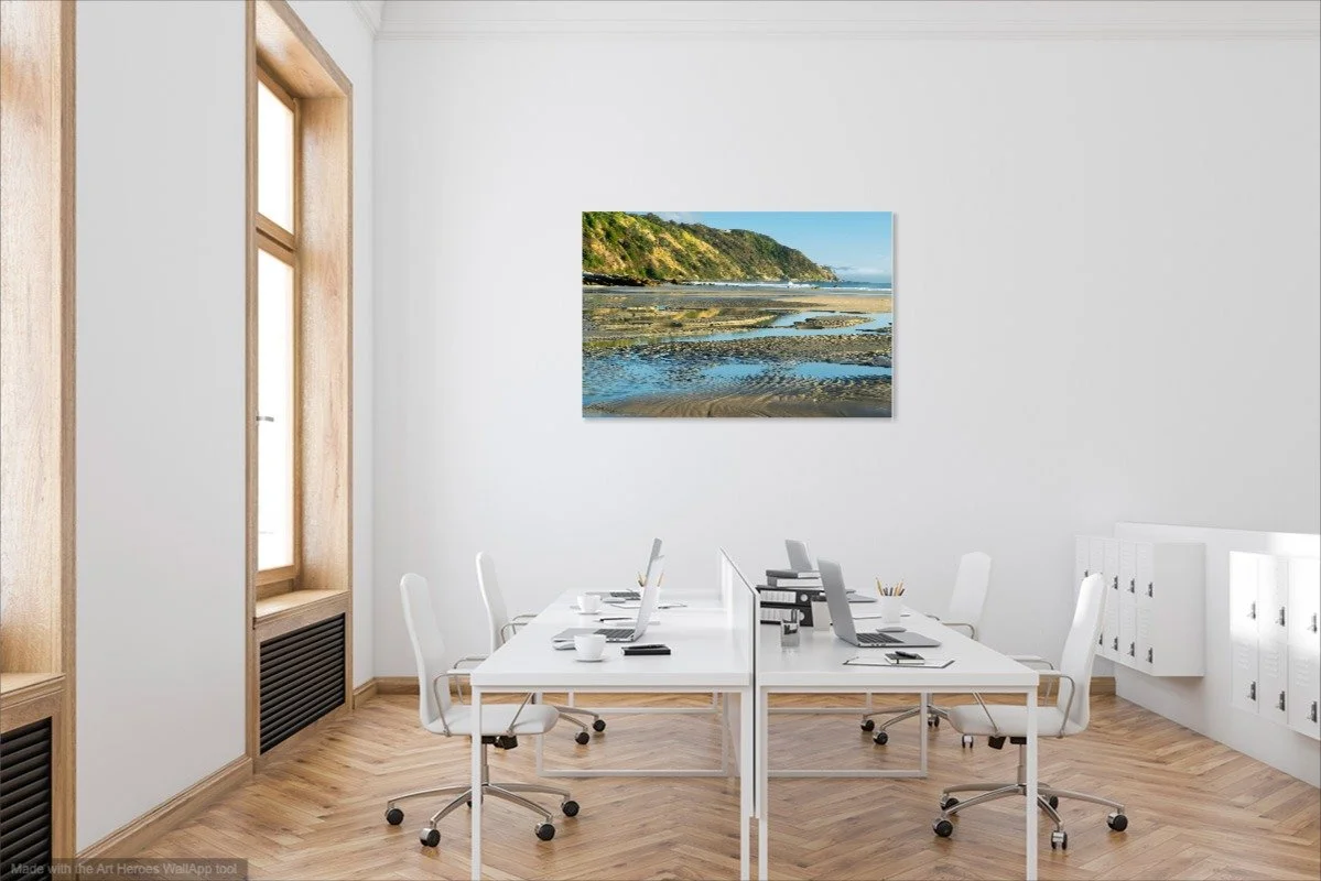 Beach ripples and reflections on wall.jpg