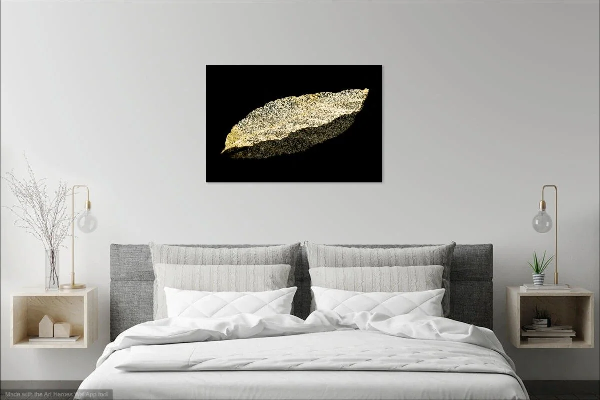 Gold Filigree Leaf on Wall.jpg