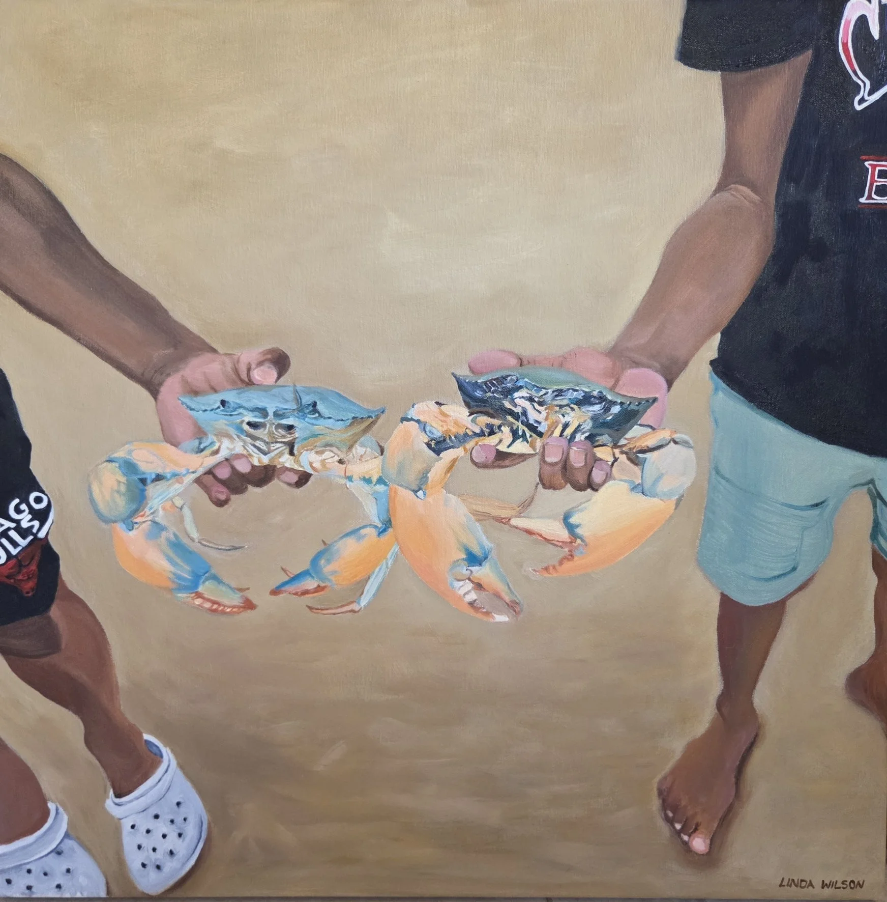 ‘Hey Miss, do you wanna see the crabs we caught?’