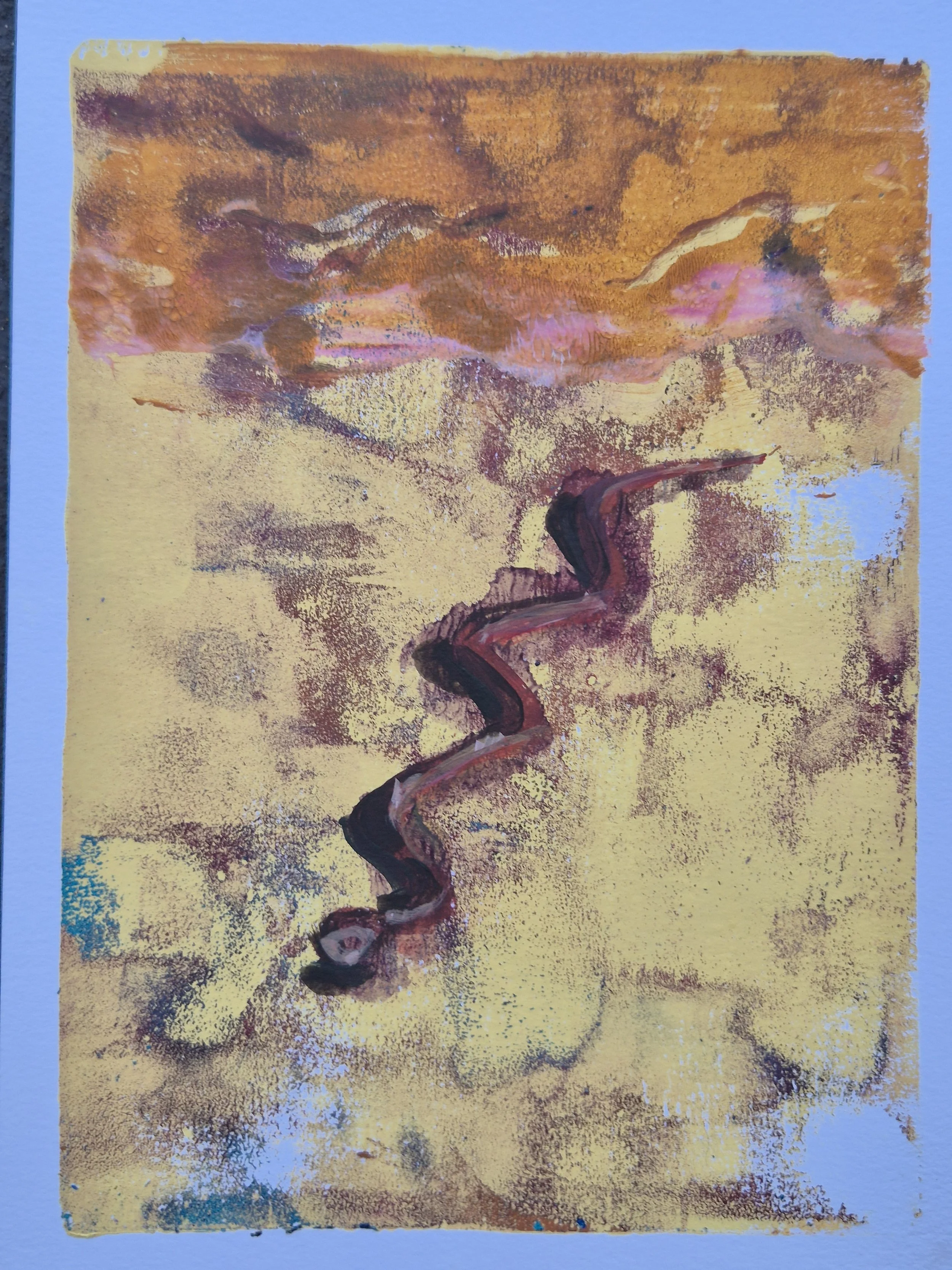 25. Silent Slither
Cassandra Bynder
14.7 x 21cm
Acrylic on Paper