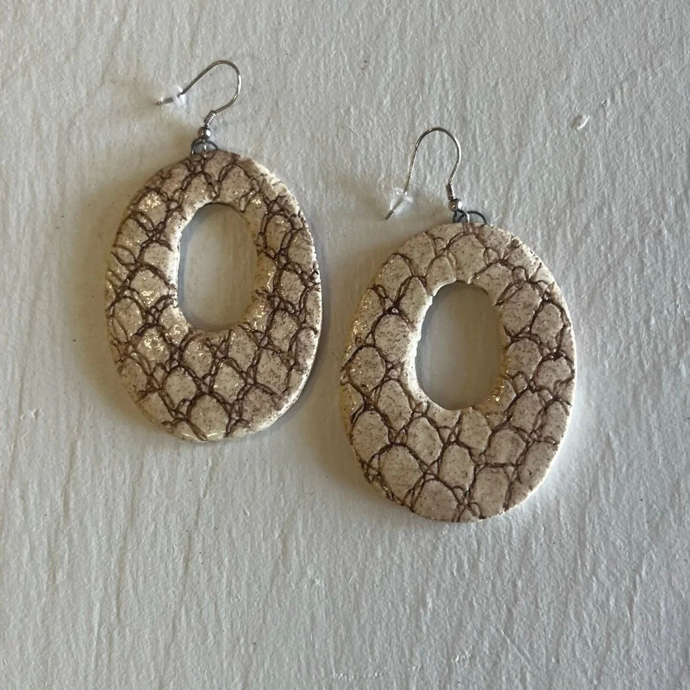 Ceramic Earrings handmade by Karli Karli Creations (Med)