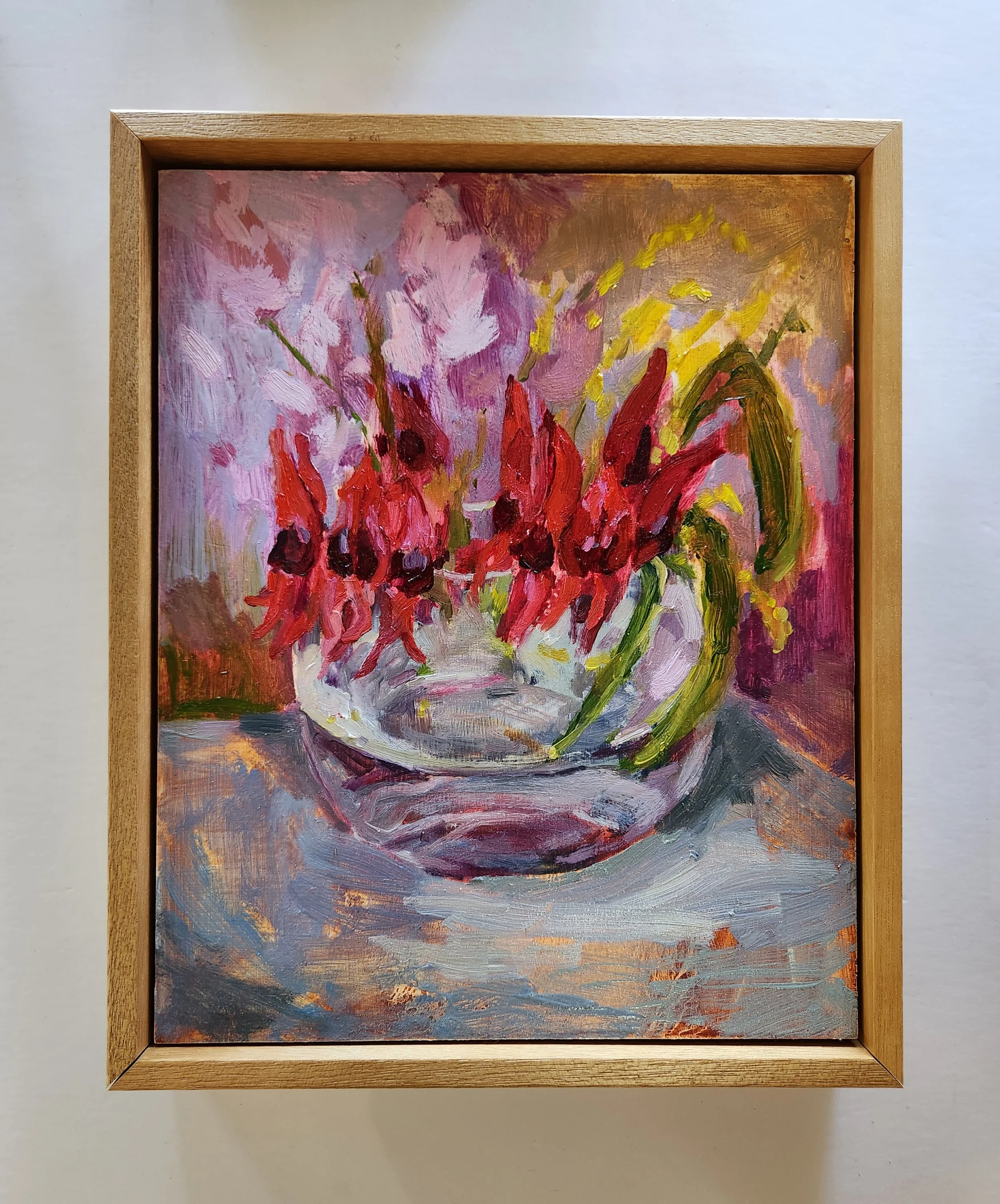 Desert Pea Still Life by Amelia Jajko