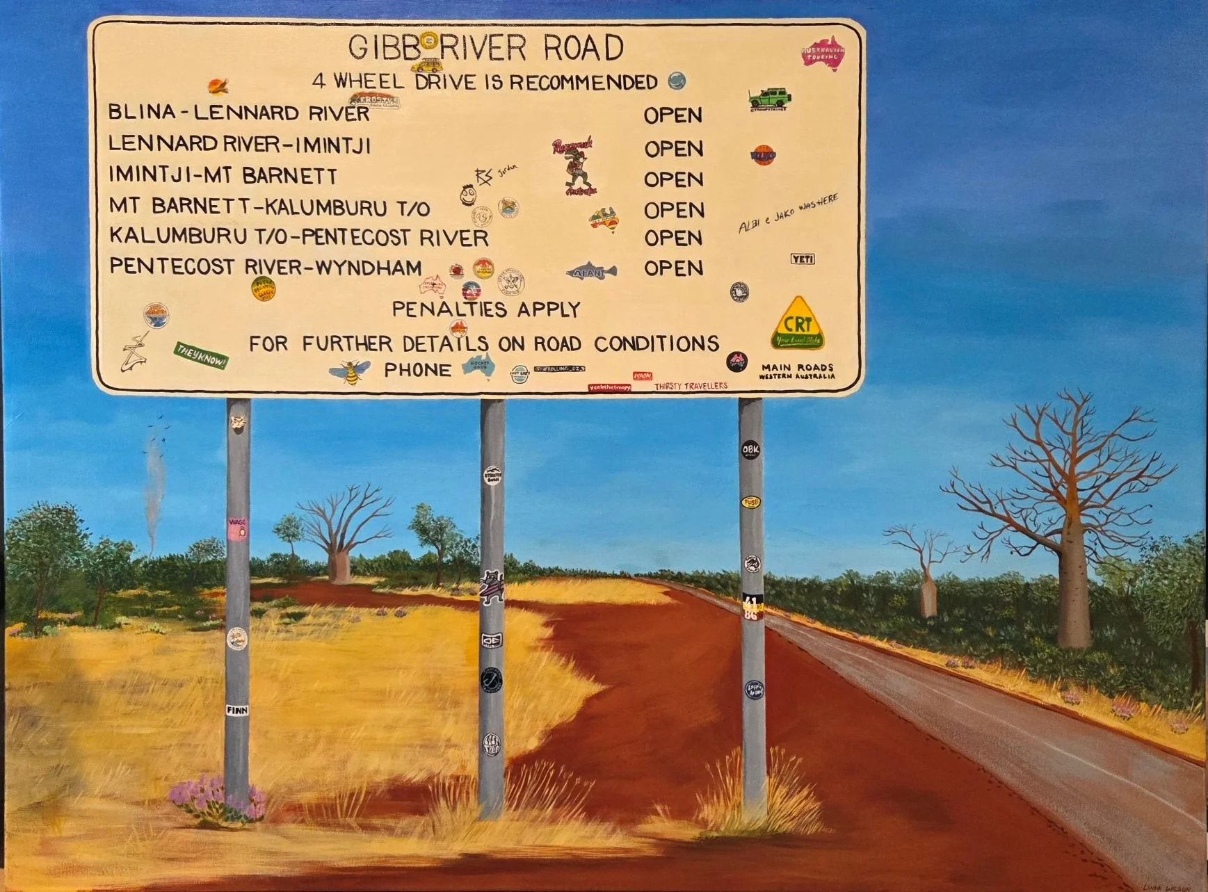 Going up the Gibb by Linda Wilson
