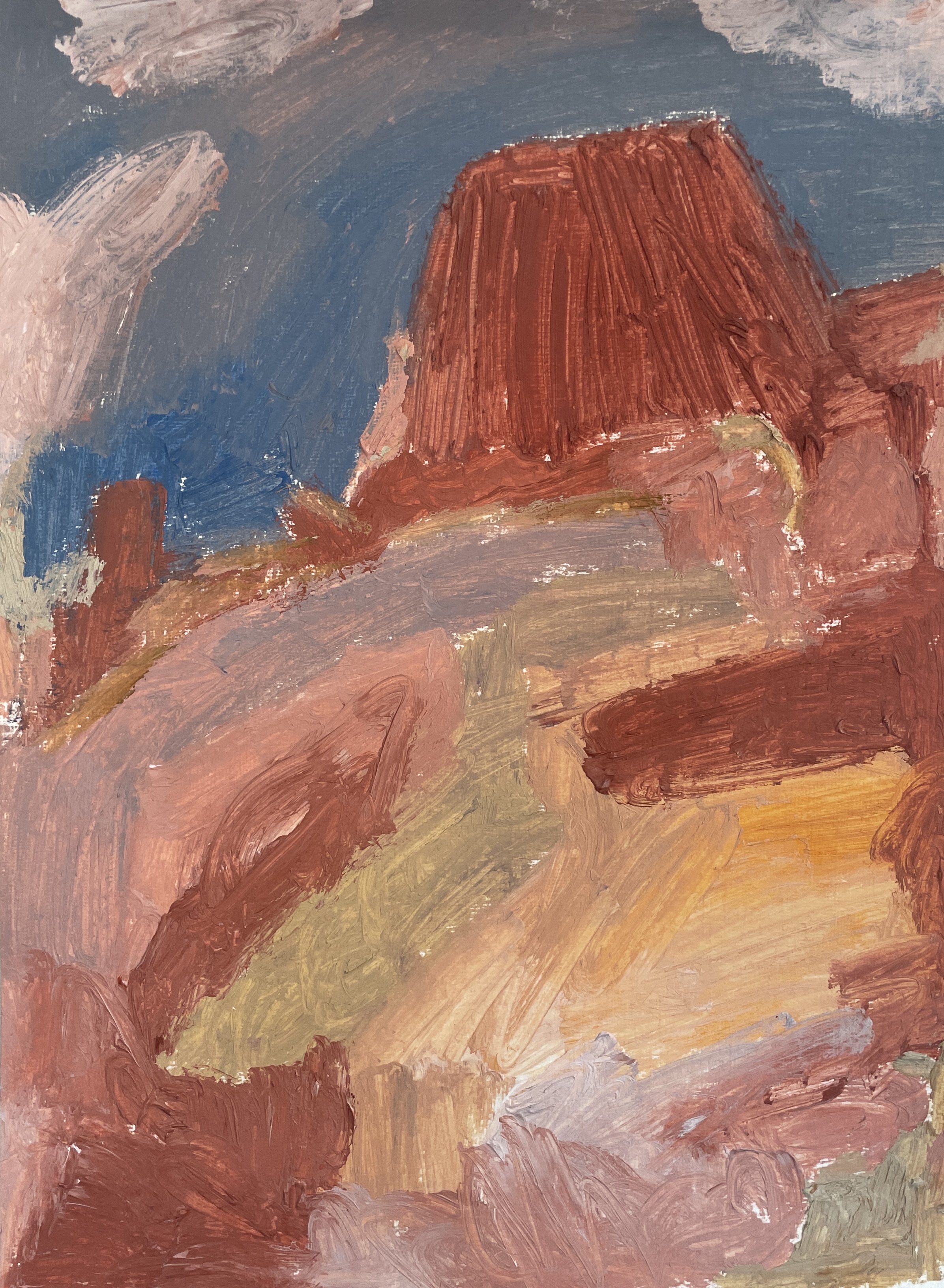 Desert Glow – Oil on Oil Paper – 30cm x 38.5cm - $500.jpeg