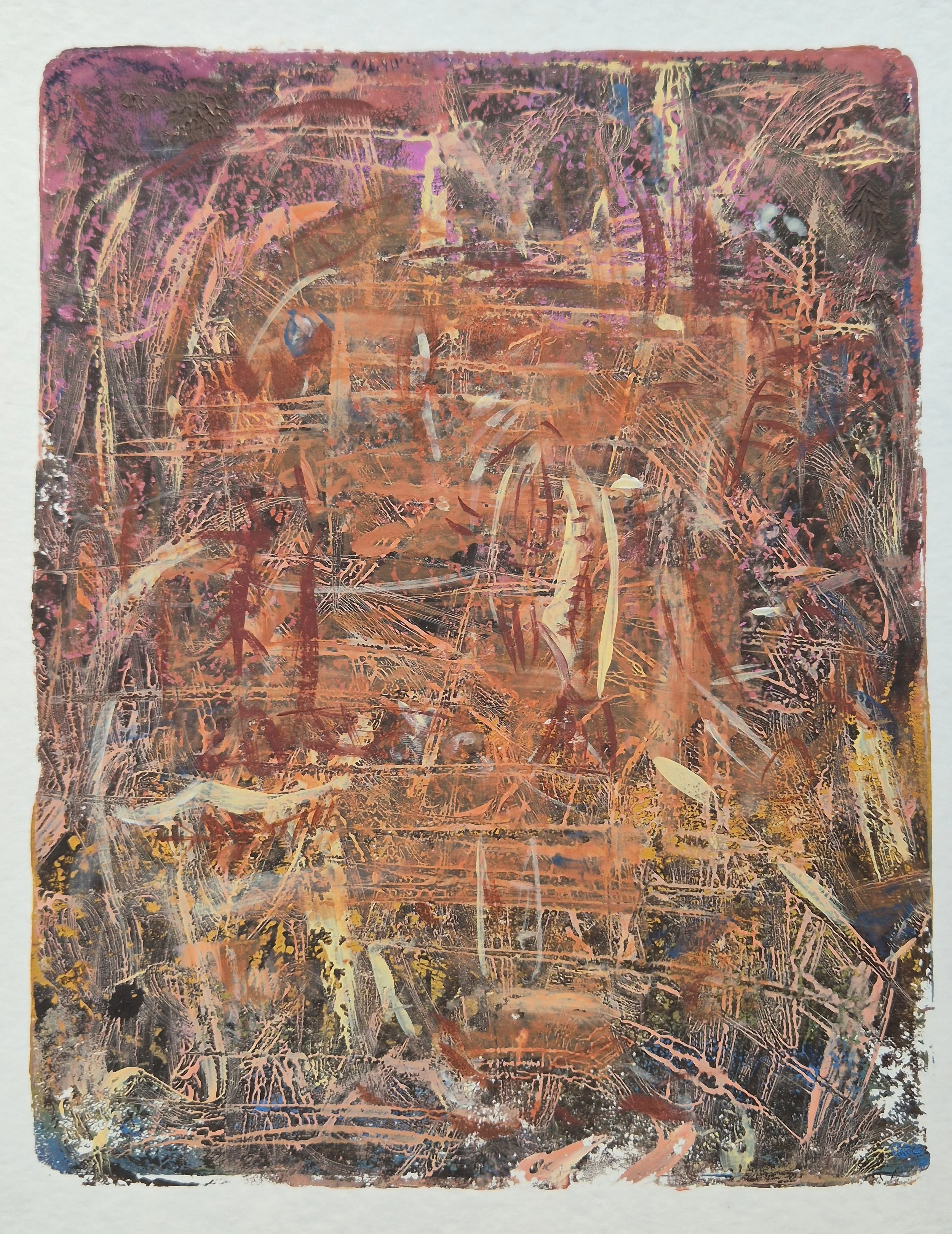 17. Layered Stories
Cassandra Bynder
25 x 29.5cm
Acrylic on Paper