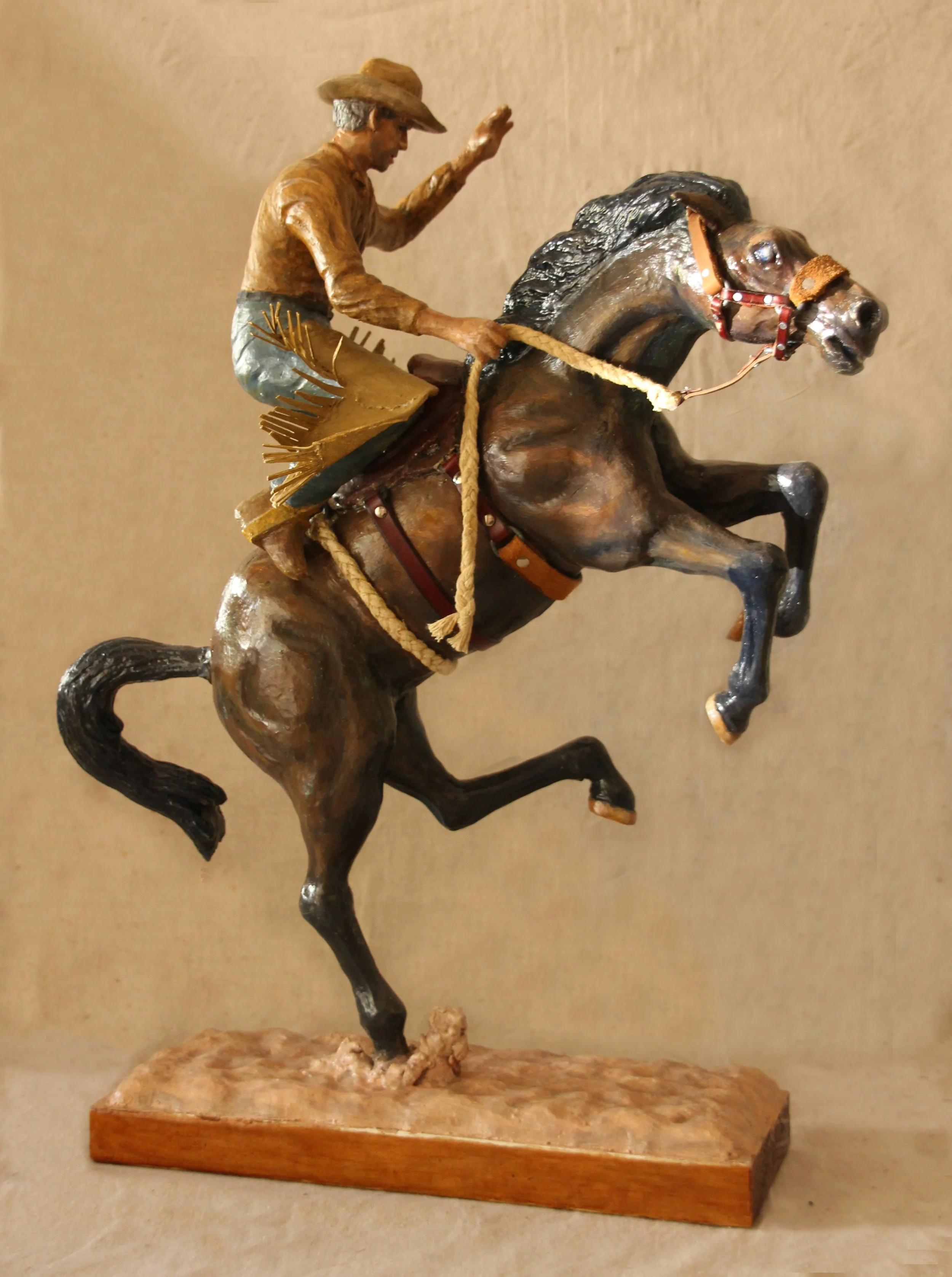 31. Riding the Bronc. Buckjumping at a Rodeo