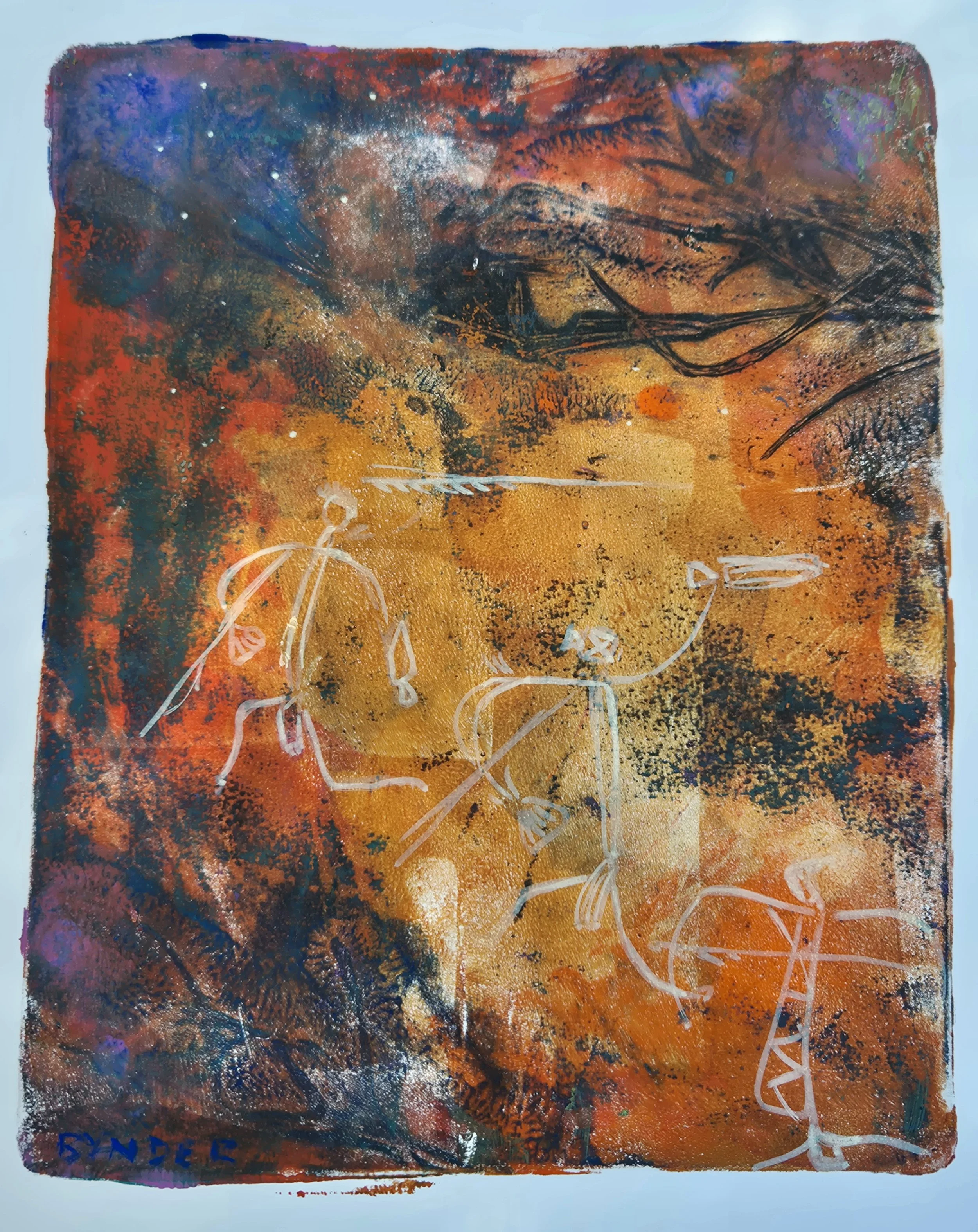 20. Cave Stories
Cassandra Bynder
25 x 29.5cm
Acrylic on Paper