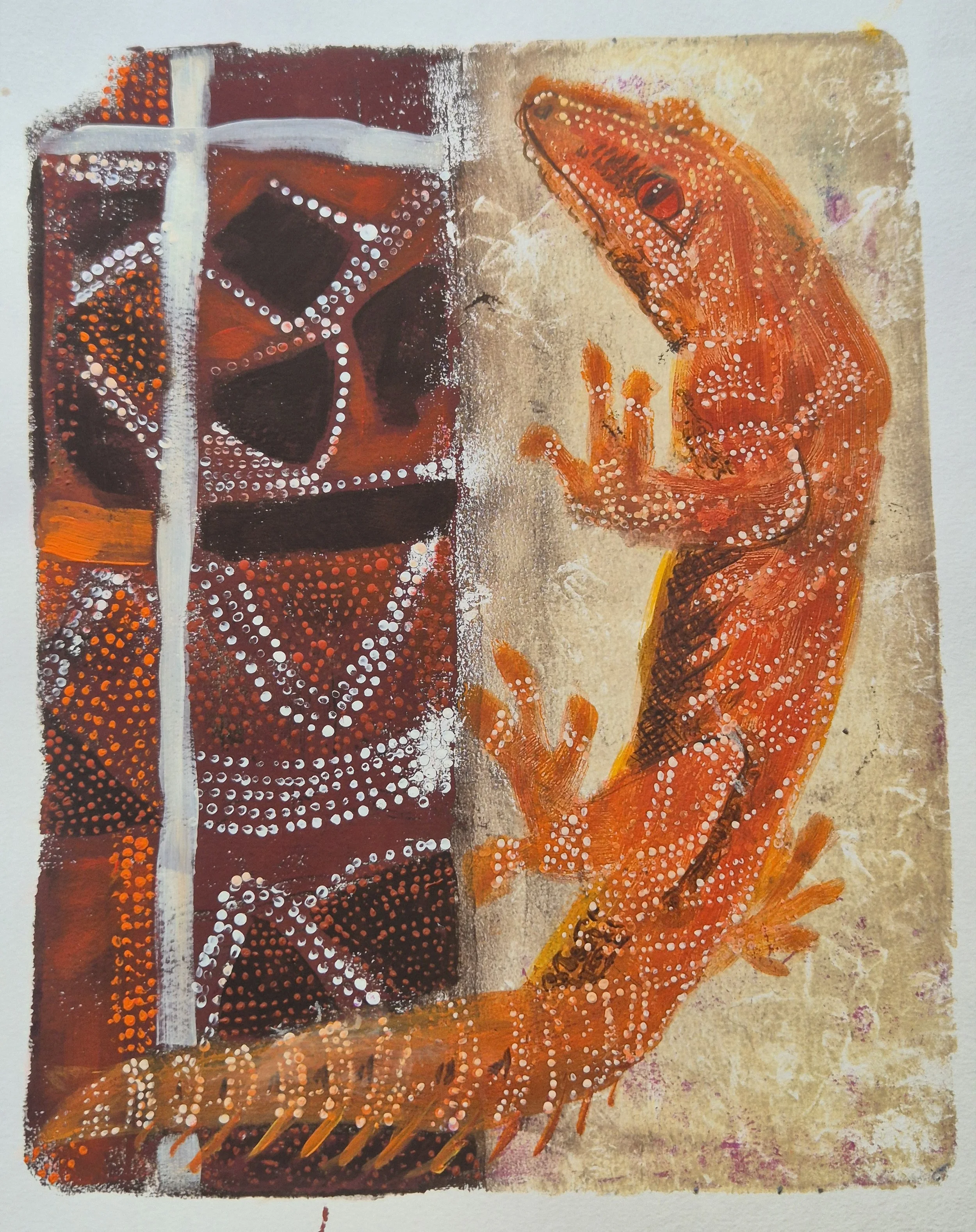 19.Prickly Visitor
Cassandra Bynder
25 x 29.5cm
Acrylic on Paper