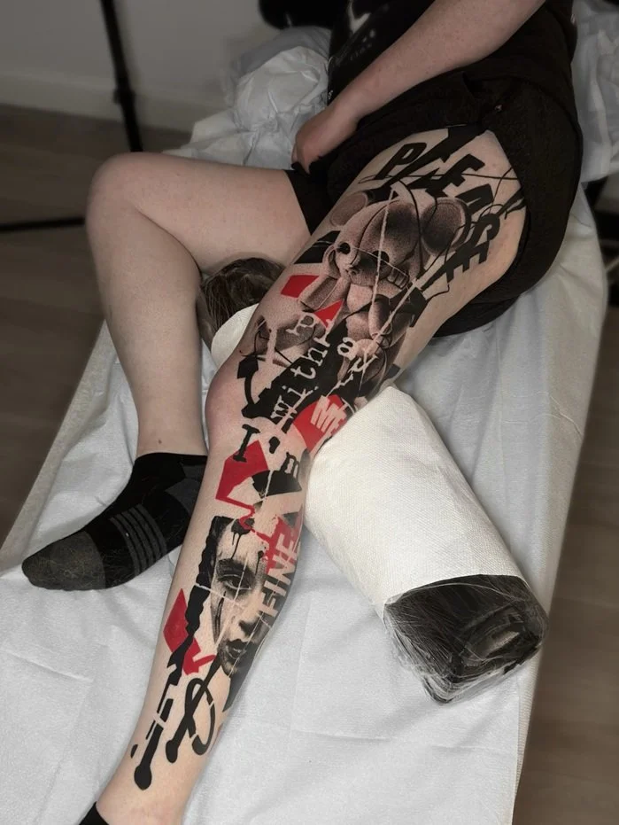 A really big project tattoo with Black and Red color. This work made by Alexander Mironenko