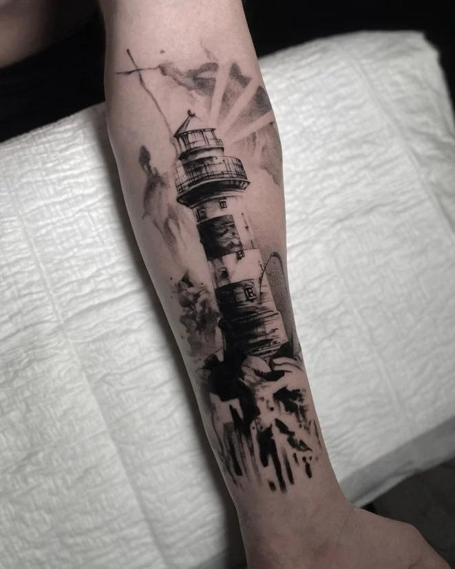Black and gray tattoo