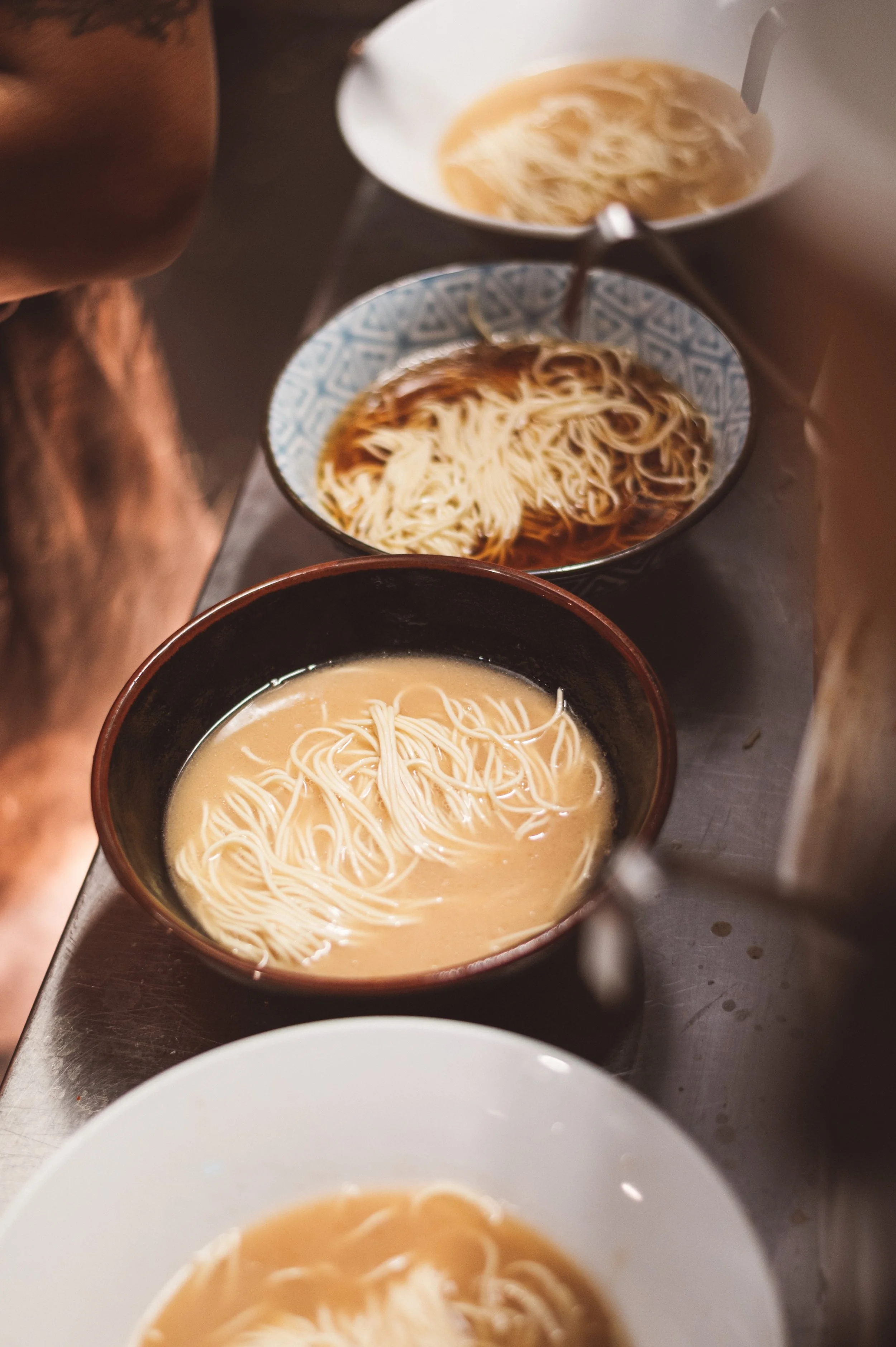 ramen bowls being made