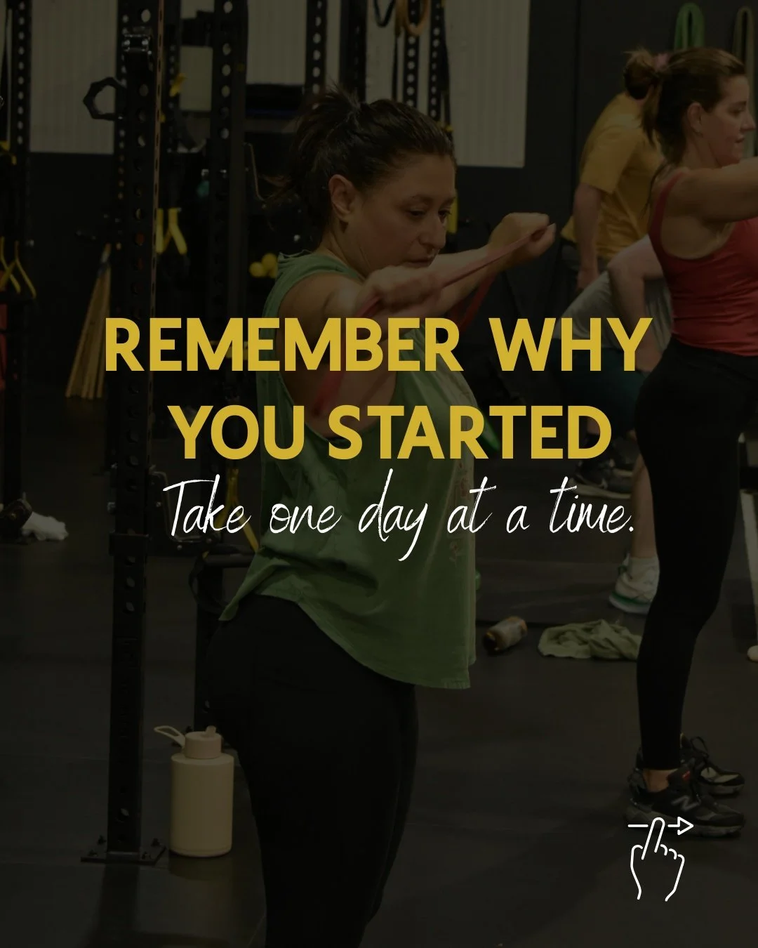 ✨ 𝗥𝗘𝗠𝗘𝗠𝗕𝗘𝗥 𝗪𝗛𝗬 𝗬𝗢𝗨 𝗦𝗧𝗔𝗥𝗧𝗘𝗗 ✨

Take One Day at a Time.

It&rsquo;s easy to get caught up in the stress of deadlines, expectations, or the distance to your goal. But every big achievement started with a single step.

💡 Pause and r