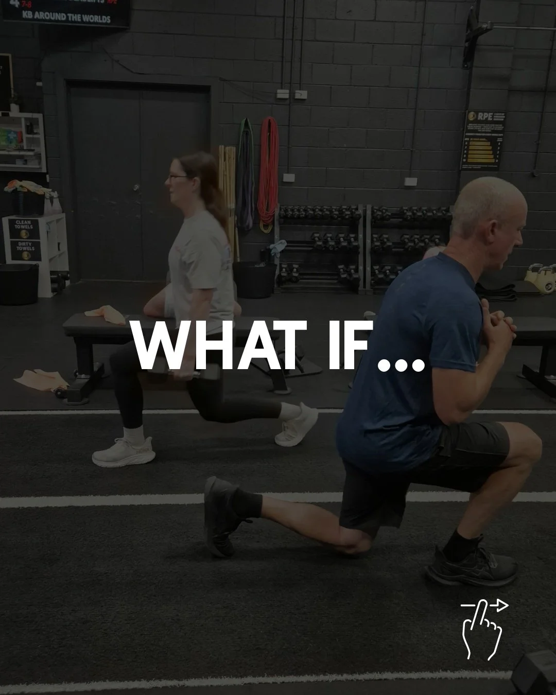 𝗪𝗛𝗔𝗧 𝗜𝗙...

What if it&rsquo;s not as hard as you think?

What if no one is judging you&hellip;
and everyone is just focused on their own workout?

What if you don&rsquo;t need to be fit to start, you just need to start to get fit?

And what if