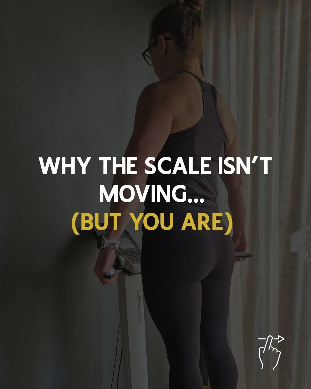 𝗪𝗛𝗬 𝗧𝗛𝗘 𝗦𝗖𝗔𝗟𝗘 𝗜𝗦𝗡'𝗧 𝗠𝗢𝗩𝗜𝗡𝗚...(𝗕𝗨𝗧 𝗬𝗢𝗨 𝗔𝗥𝗘)

If the scale hasn&rsquo;t moved lately&hellip; but you&rsquo;ve been putting in the work, this is for you 👇

Progress isn&rsquo;t just about weight.
You could be building musc