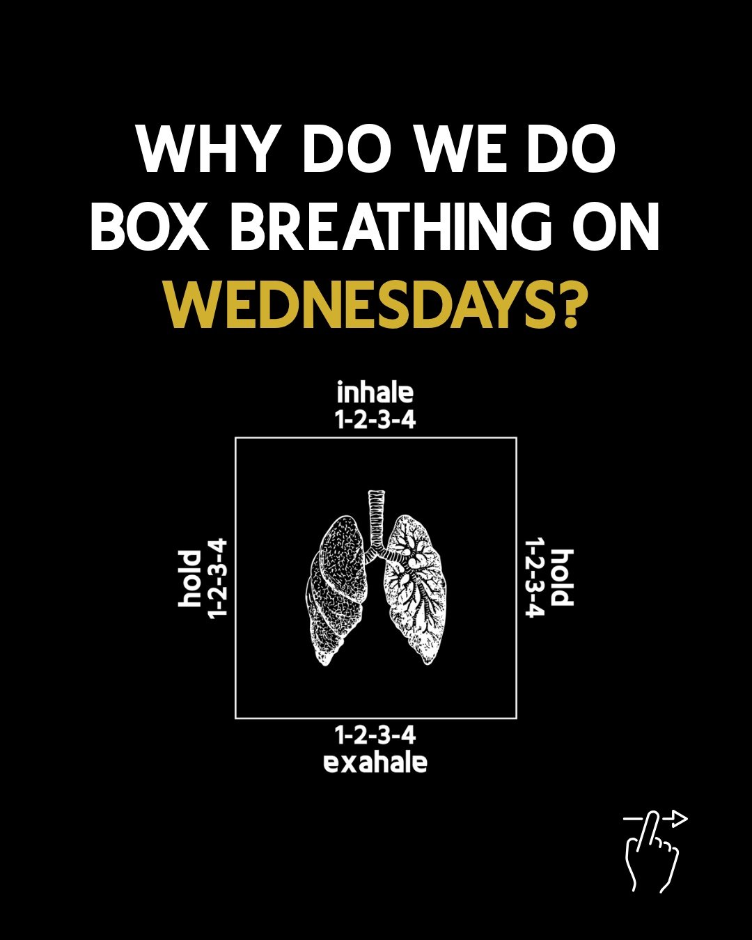 𝗪𝗛𝗬 𝗗𝗢 𝗪𝗘 𝗗𝗢 𝗕𝗢𝗫 𝗕𝗥𝗘𝗔𝗧𝗛𝗜𝗡𝗚 𝗢𝗡 𝗪𝗘𝗗𝗡𝗘𝗦𝗗𝗔𝗬𝗦?

Wednesday sessions are designed to push you, fast pace, high energy, and plenty of effort.
By the end, your heart rate is up, your breathing is heavy, and your body is still 