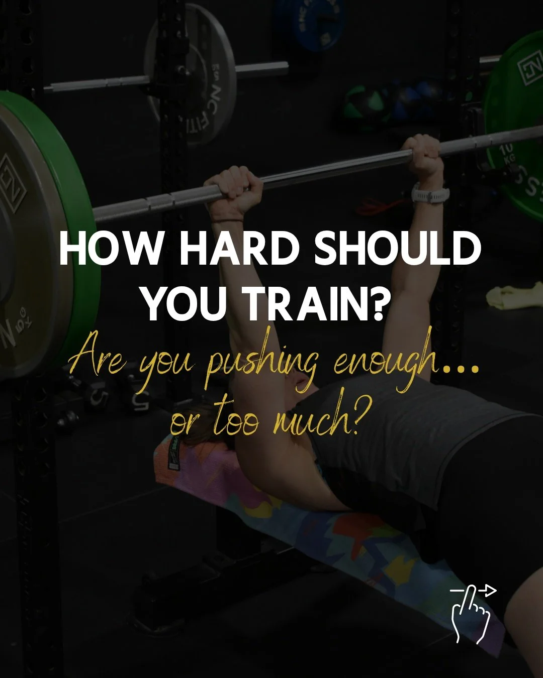 𝗛𝗢𝗪 𝗛𝗔𝗥𝗗 𝗦𝗛𝗢𝗨𝗟𝗗 𝗬𝗢𝗨 𝗧𝗥𝗔𝗜𝗡?

Are you pushing enough... or too much?
This is one of the biggest factors in seeing results, and one of the most misunderstood.

Most people fall into two categories:
👉 Not pushing enough
👉 Or pushin