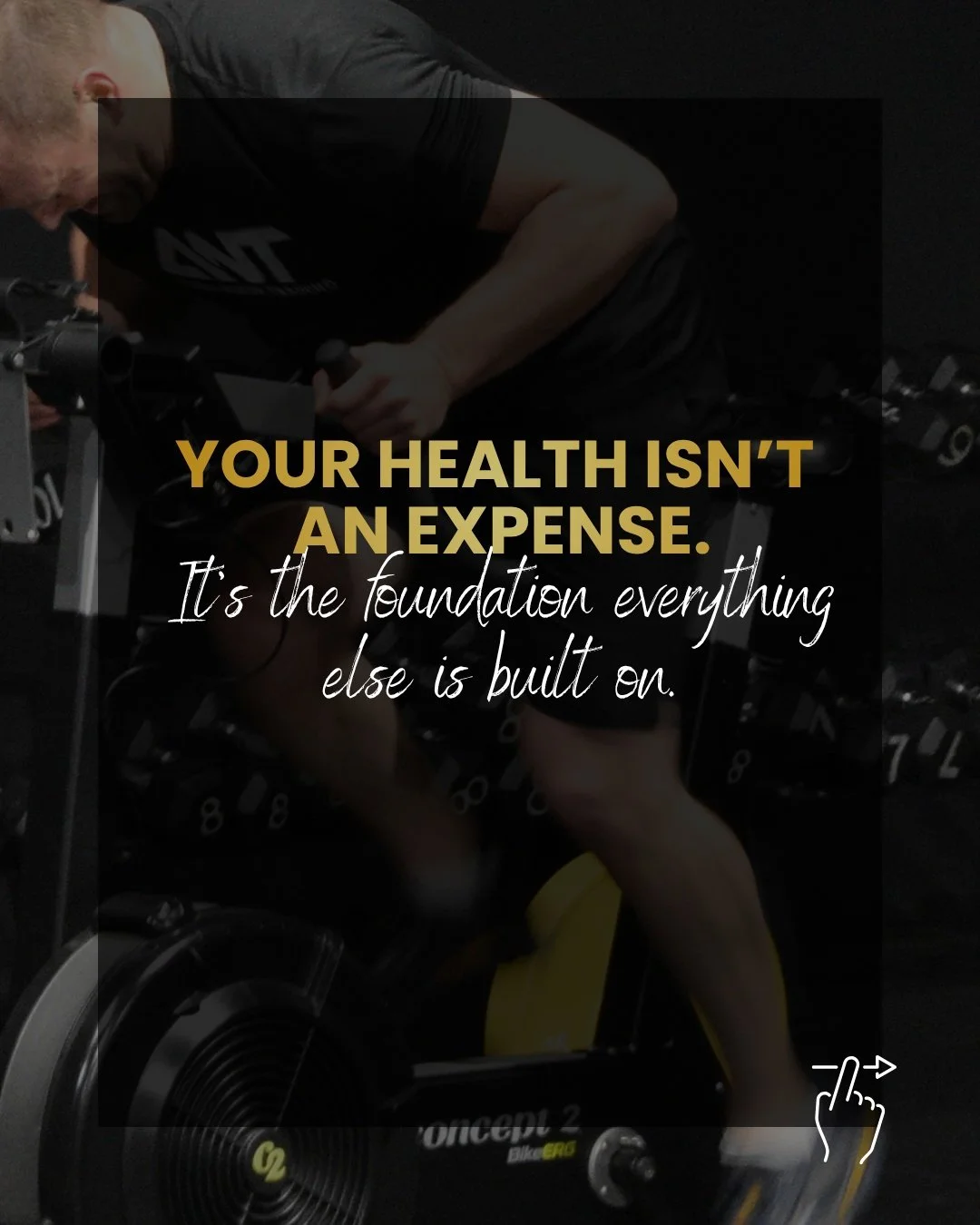 YOUR HEALTH ISN'T AN EXPENSE.
It&rsquo;s the foundation everything else is built on.

We&rsquo;re used to thinking about what things cost us.

A gym membership.
Better quality food.
Time to train.
A massage or recovery session.
A health check.

But y