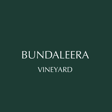 Dark green background with white text reading "BUNDALAERA VINEYARD"