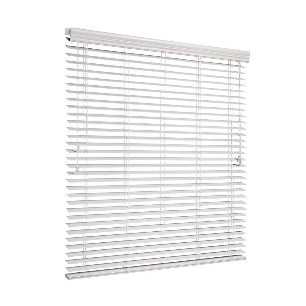 2-inch corded Fauxwood Blind in white finish