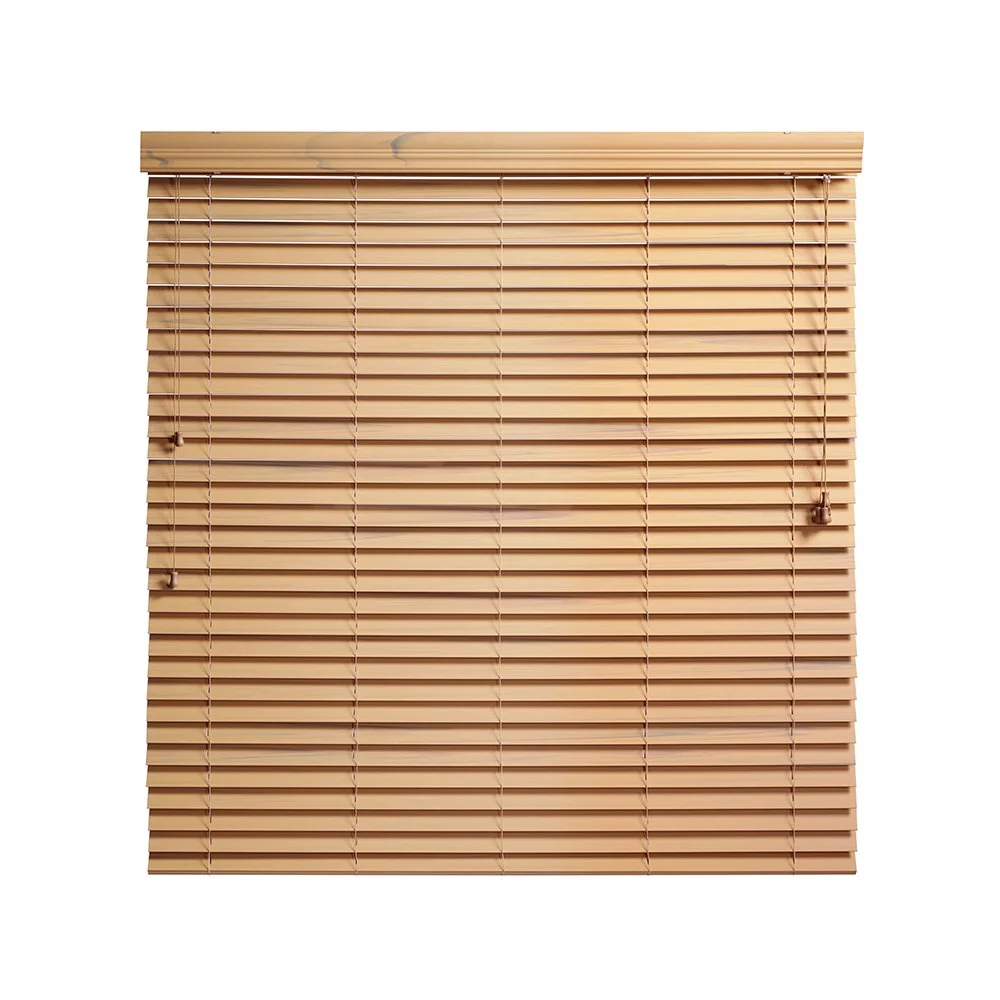 2-inch corded Fauxwood Blind in wood finish