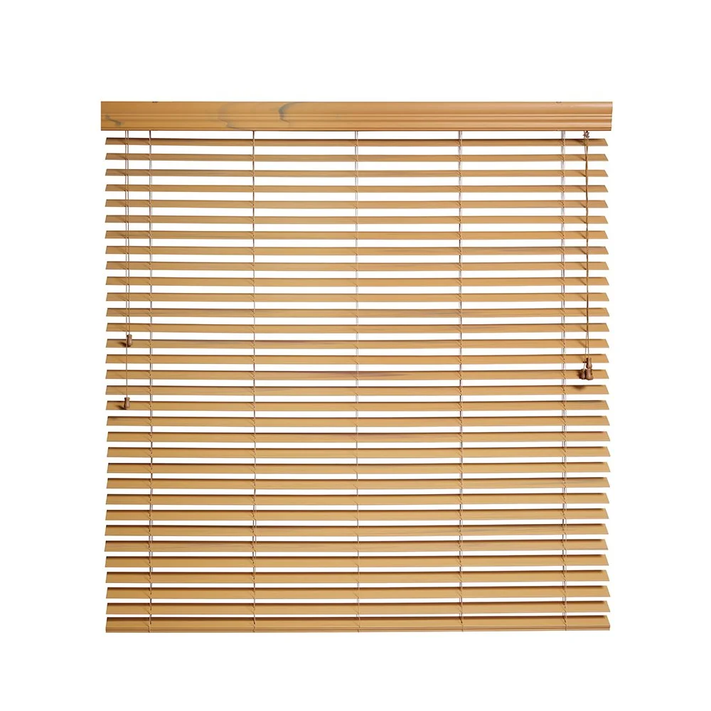 2-inch corded Fauxwood Blind in wood finish