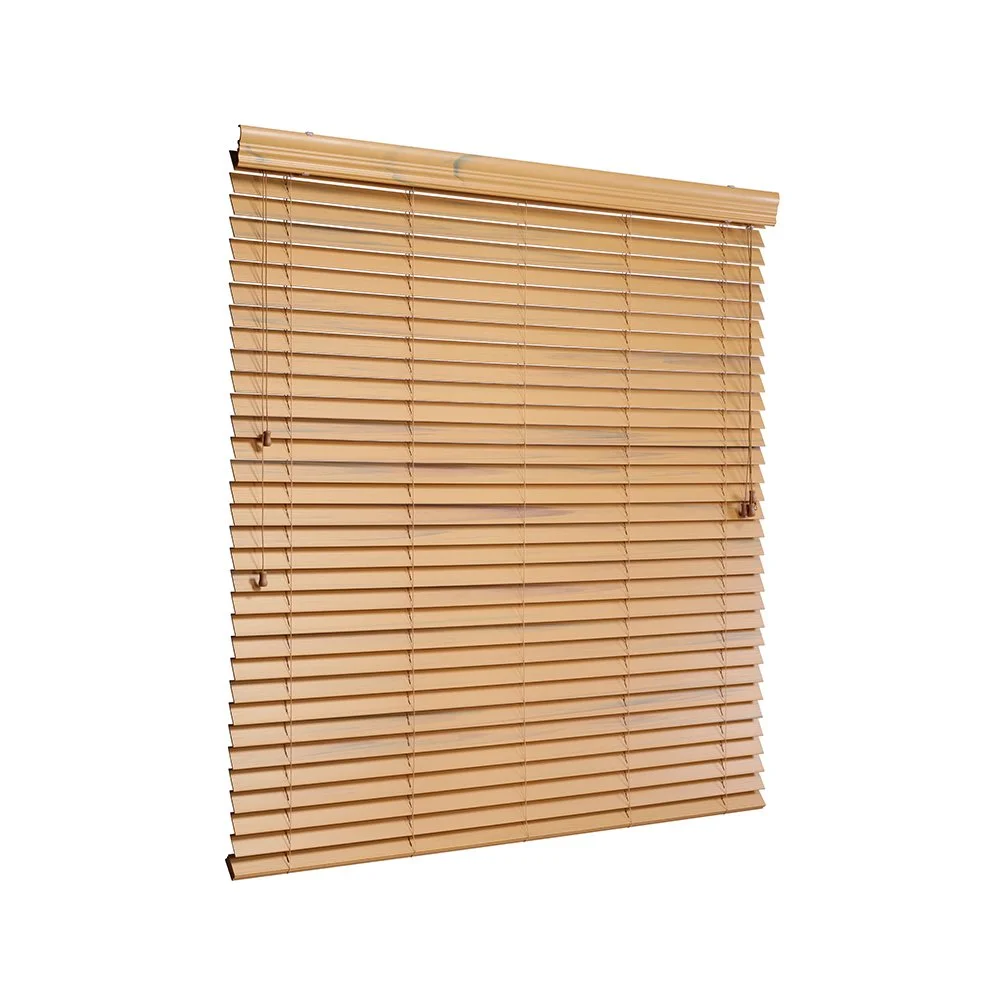 2-inch corded Fauxwood Blind in wood finish