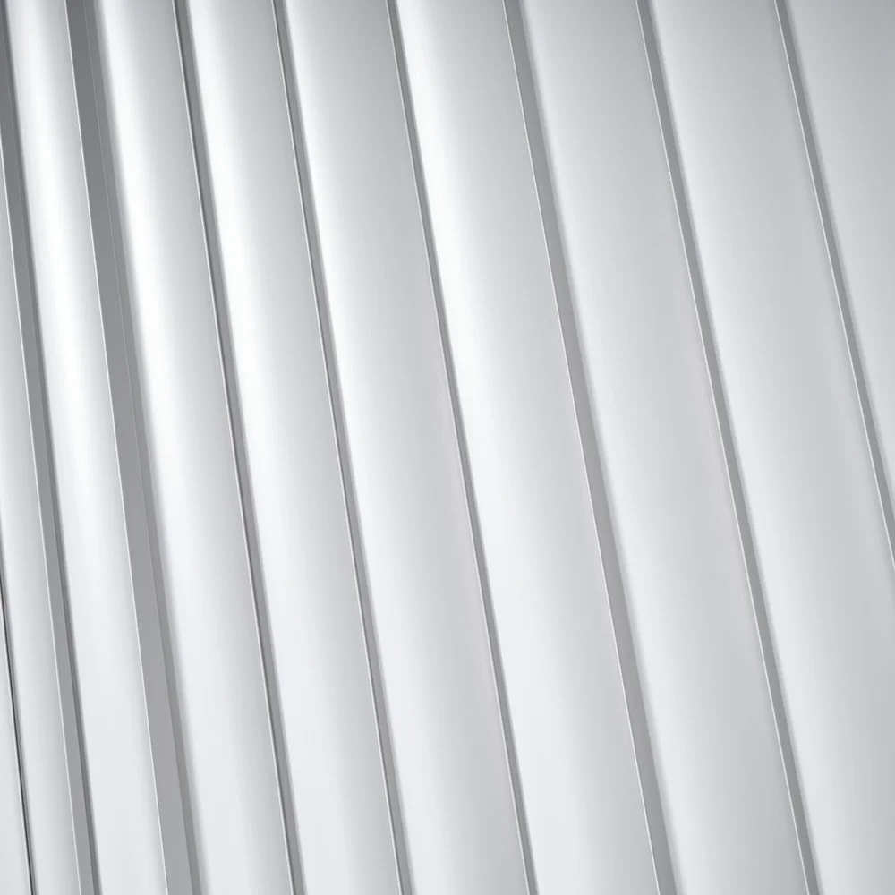 Close up shot of Vertical Blind in white finish