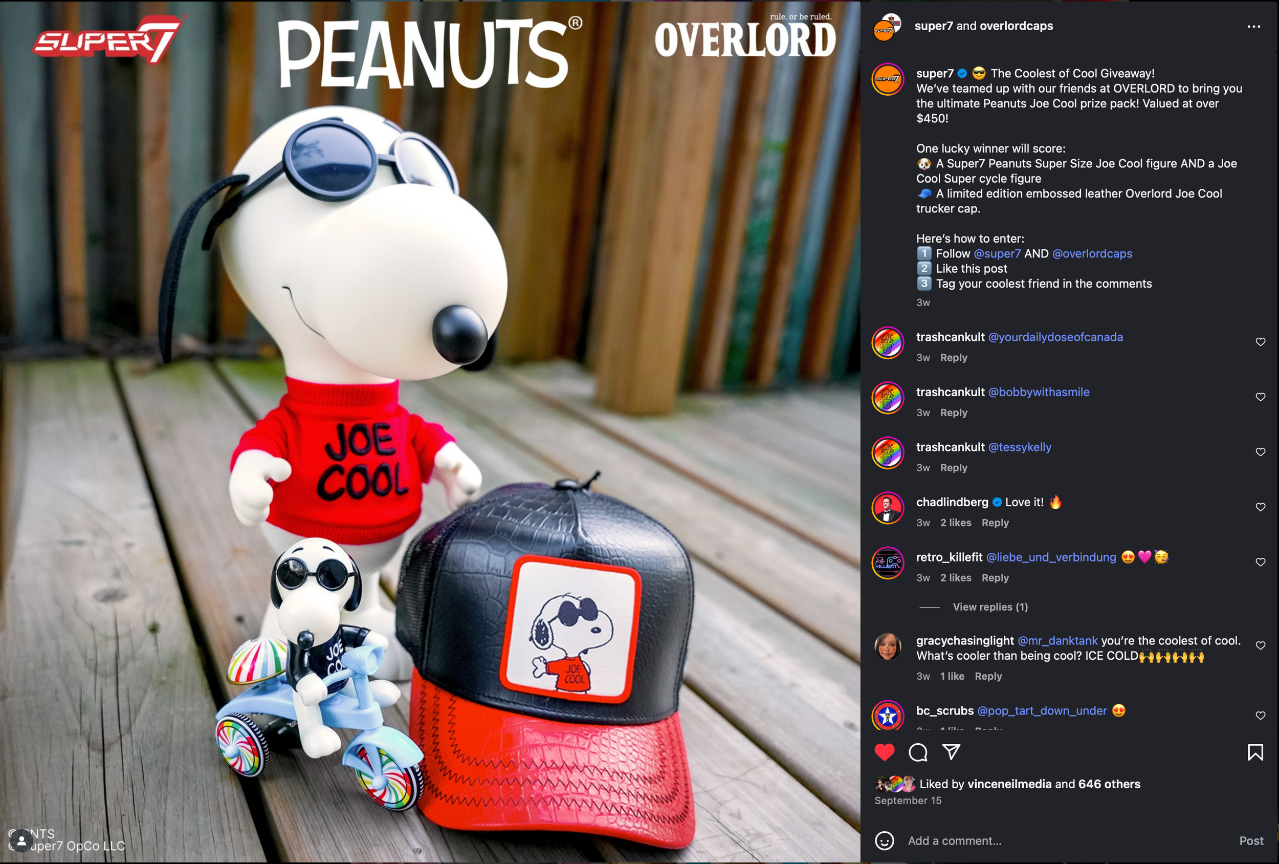 Vince Neil Media product and brand shoot for Super7, OverLord Caps, and Peanuts