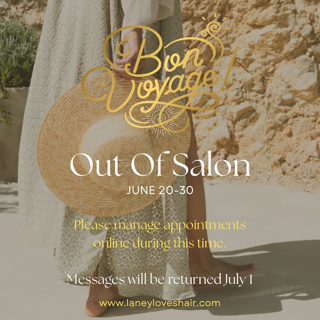 Feel free to reach out to me before this Friday to schedule your next appointment! 803.924.2572