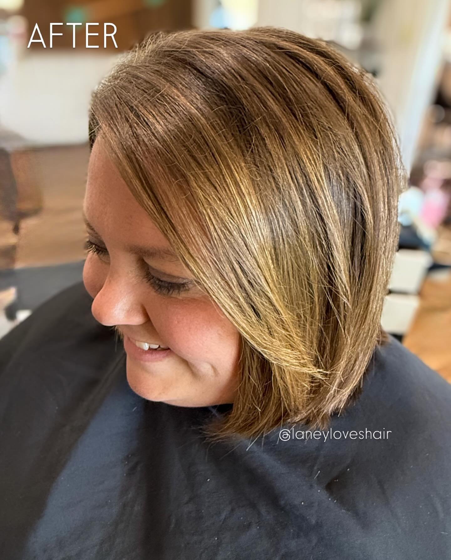 ✨AMANDA✨ Before &amp; After! Kudos to this sweet girl for donating her ponytail to @wigs.for.kids yesterday! Love how the shorter style shows off her dimple! ☺️

#saludasc #leesvillesc #hairdonation #shorthairdontcare #beforeandafterhair