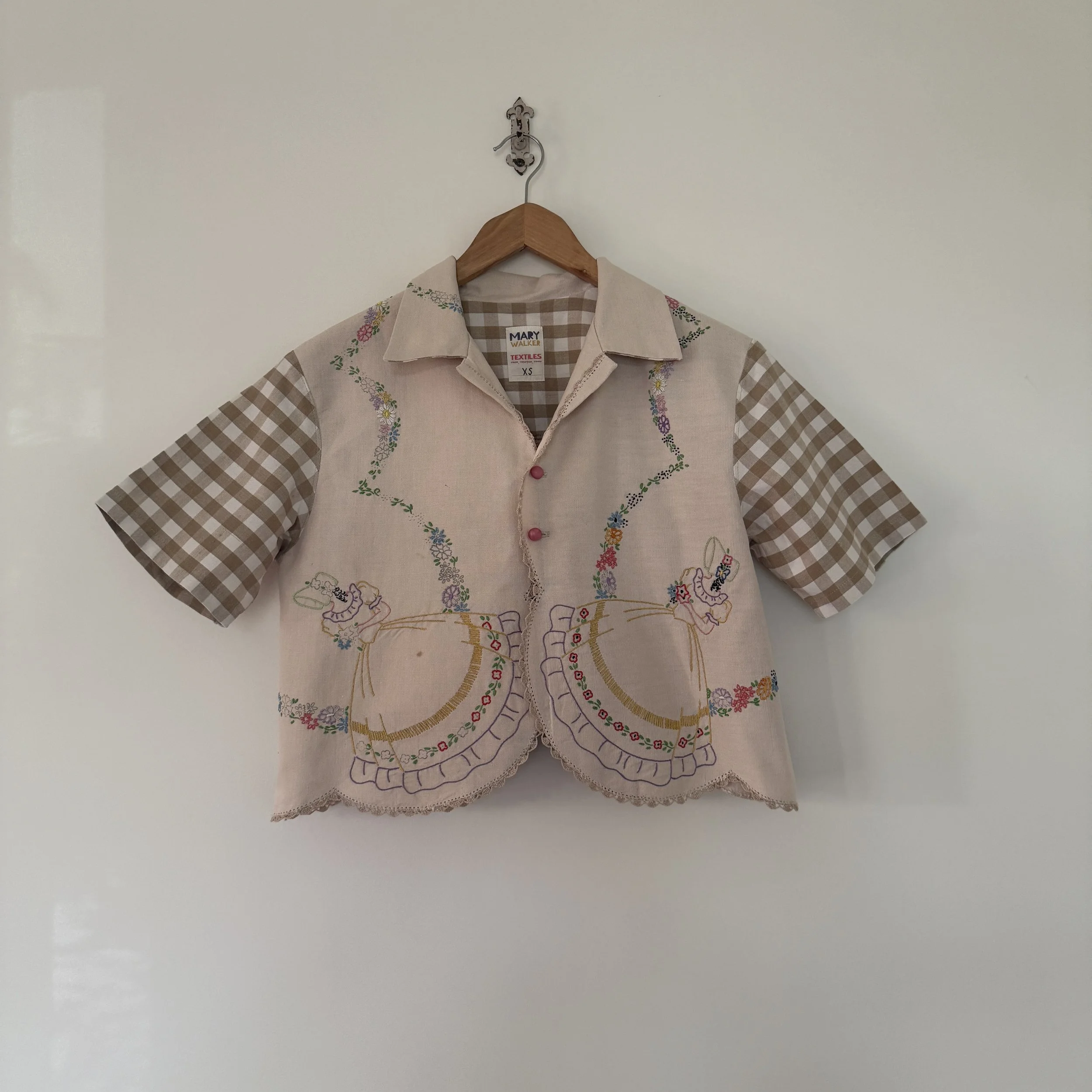 Crop Button-Up Shirt: XSmall