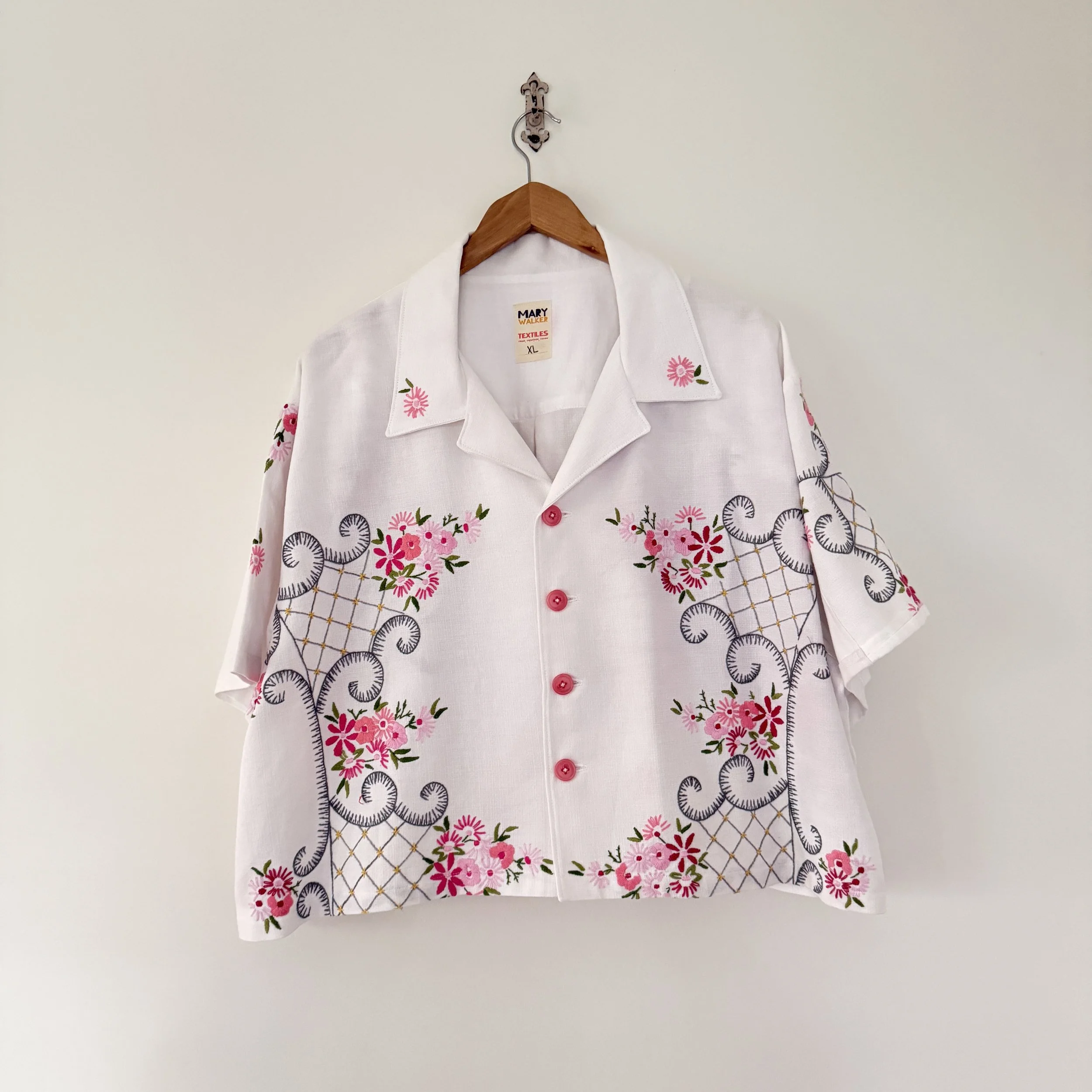 Crop Button-Up Shirt: XLarge