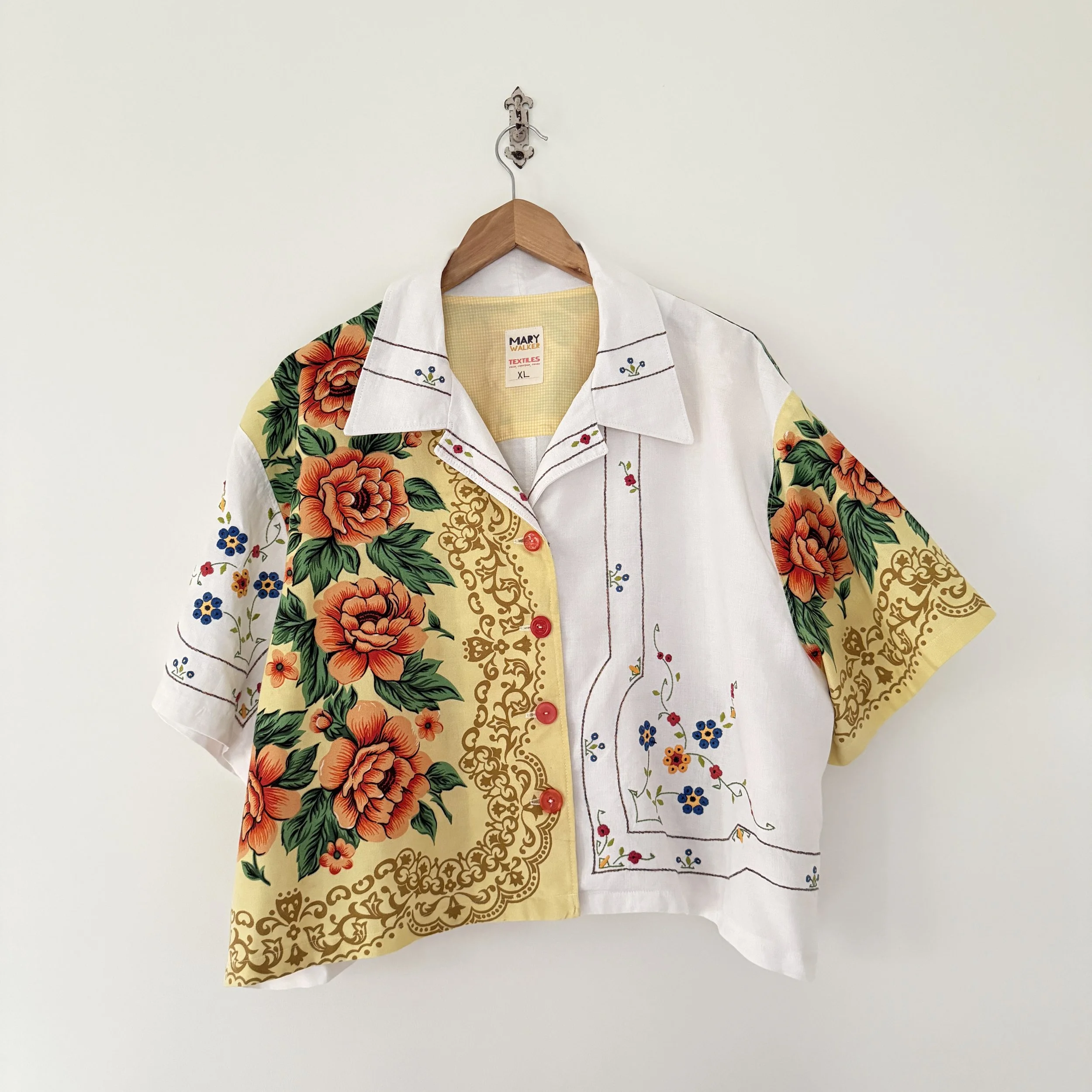 Crop Button-Up Shirt: XLarge