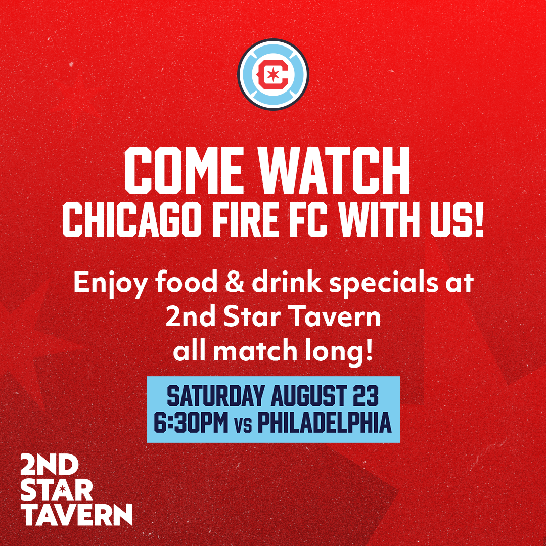 Fire vs Philadelphia Union Watch Party at 2nd Star Tavern