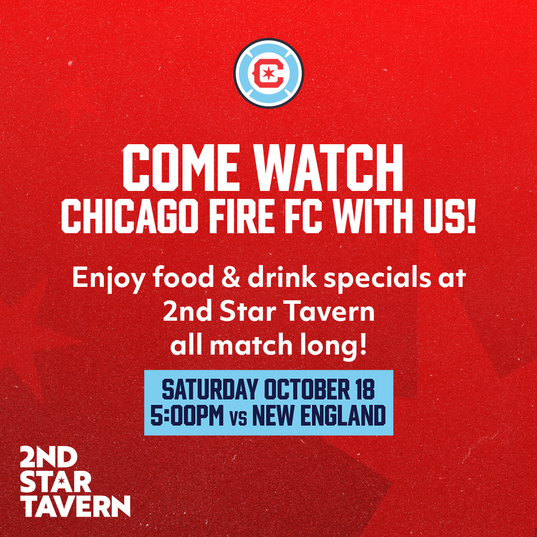 Fire vs New England Revolution Watch Party at 2nd Star Tavern