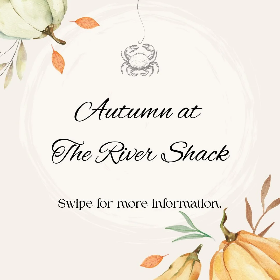 Autumn events at The River Shack - be sure not to miss out!🦀

To book, go to www.therivershackdevon.co.uk or call 01803 782520📞💻

#therivershack #autumnevents #autumnwreathmaking #winetasting #ghoststories #halloweenparty #currynight #quiznight #s