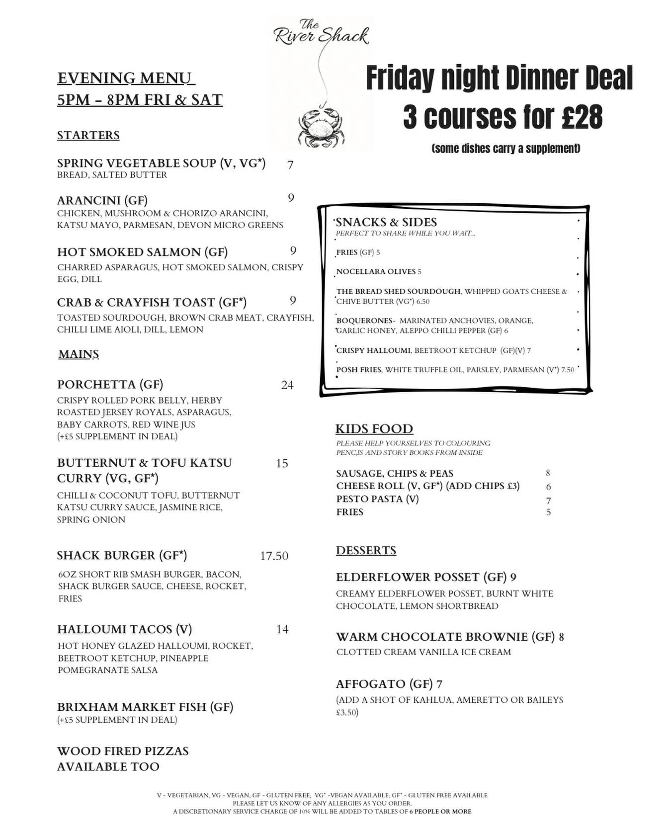 There&rsquo;s some delicious new dishes on the evening menu this week&hellip;. Why not treat yourselves??

Book a table via the website 🙂

#fridaynightdeal #eatingoutindevon #southdevon #weekendvibes #therivershackdevon