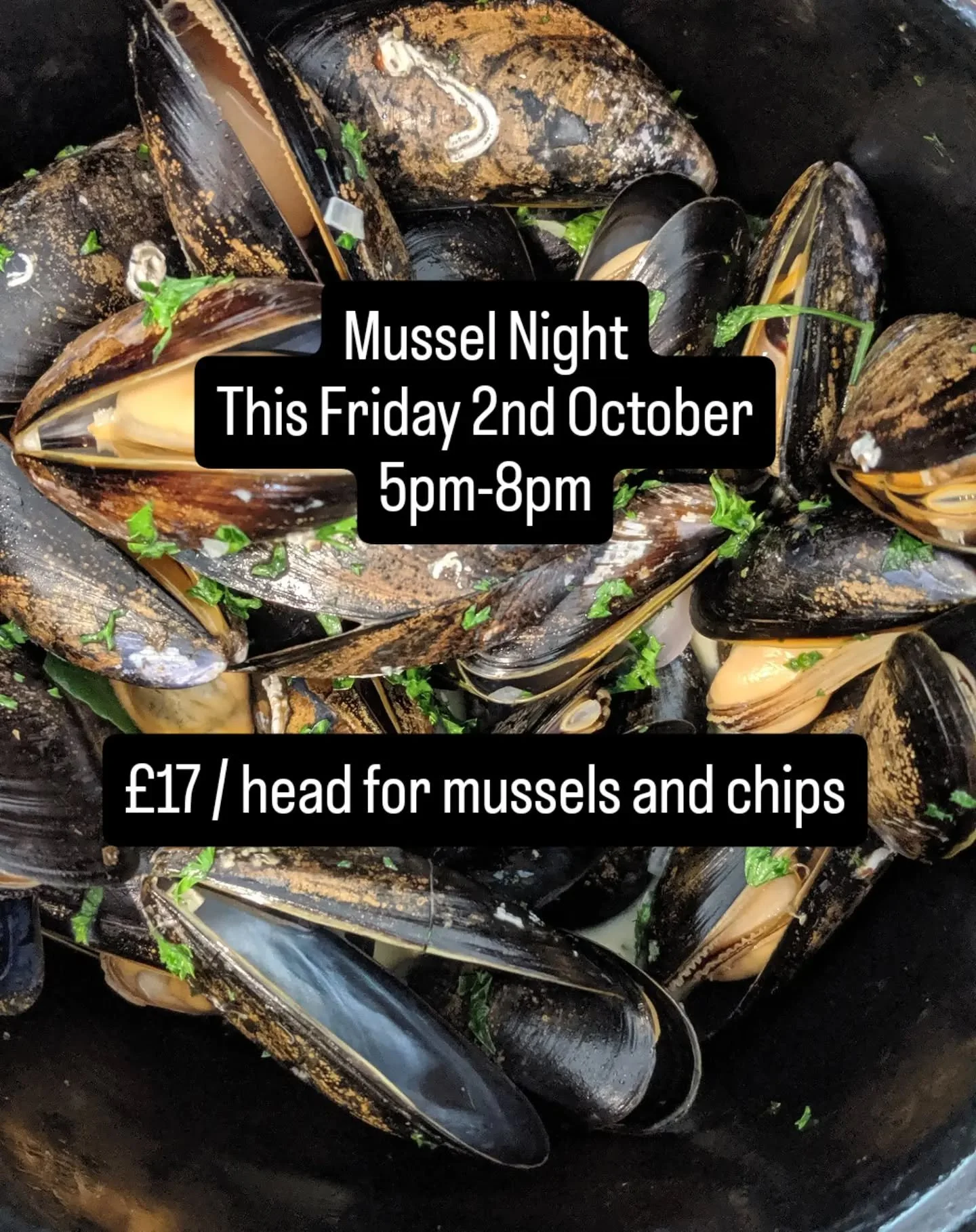 This Friday we start our "Fireside Fridays" where we will be cooking up a different pot each week.

Our first week is mussels! 

Join us for moules frites this Friday evening. There will be two sauces to choose from.... 

The log burners wi
