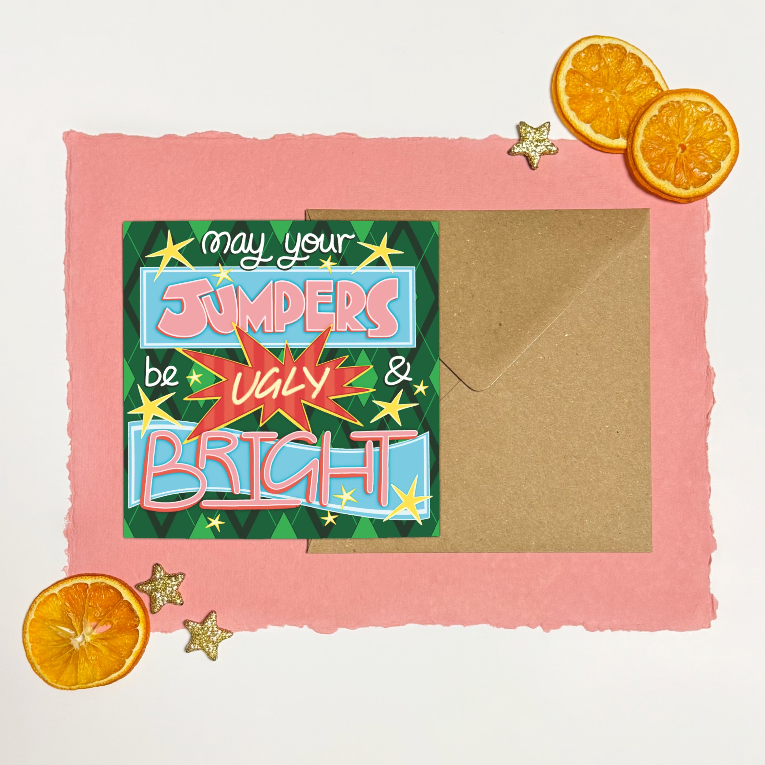 May Your Jumpers Be Ugly and Bright | Christmas Card