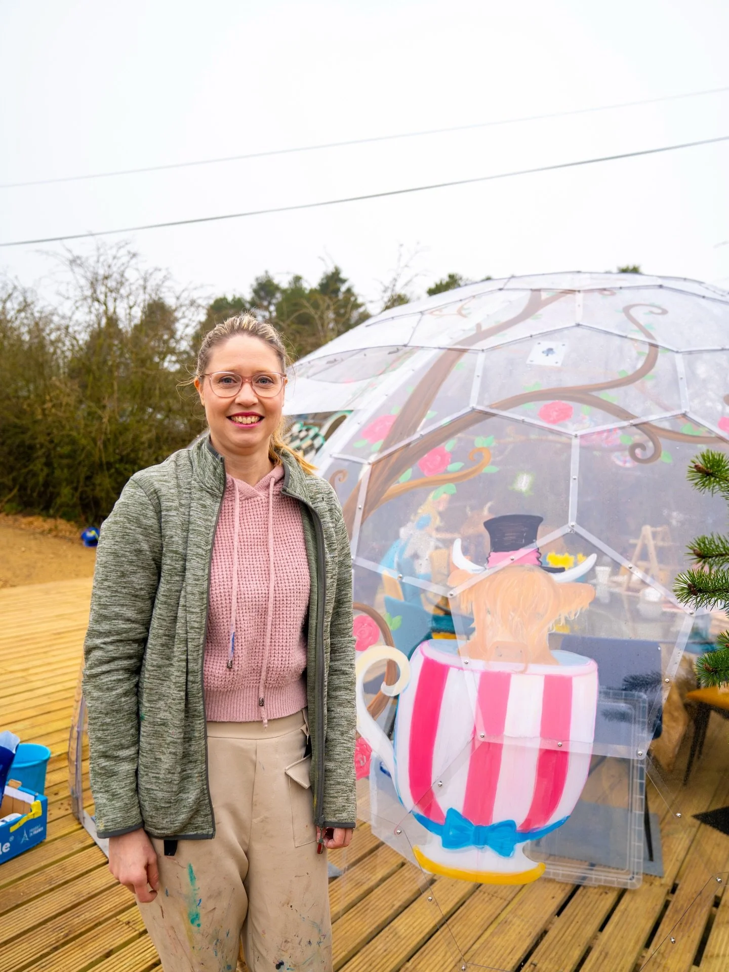 🎨We still can&rsquo;t get over the amazing artwork in our Mad Highland Tea Party Dome

All brought to life by the incredibly talented Sarah, who keeps our domes and huts looking beautiful with her seasonal designs.

We honestly couldn&rsquo;t be hap