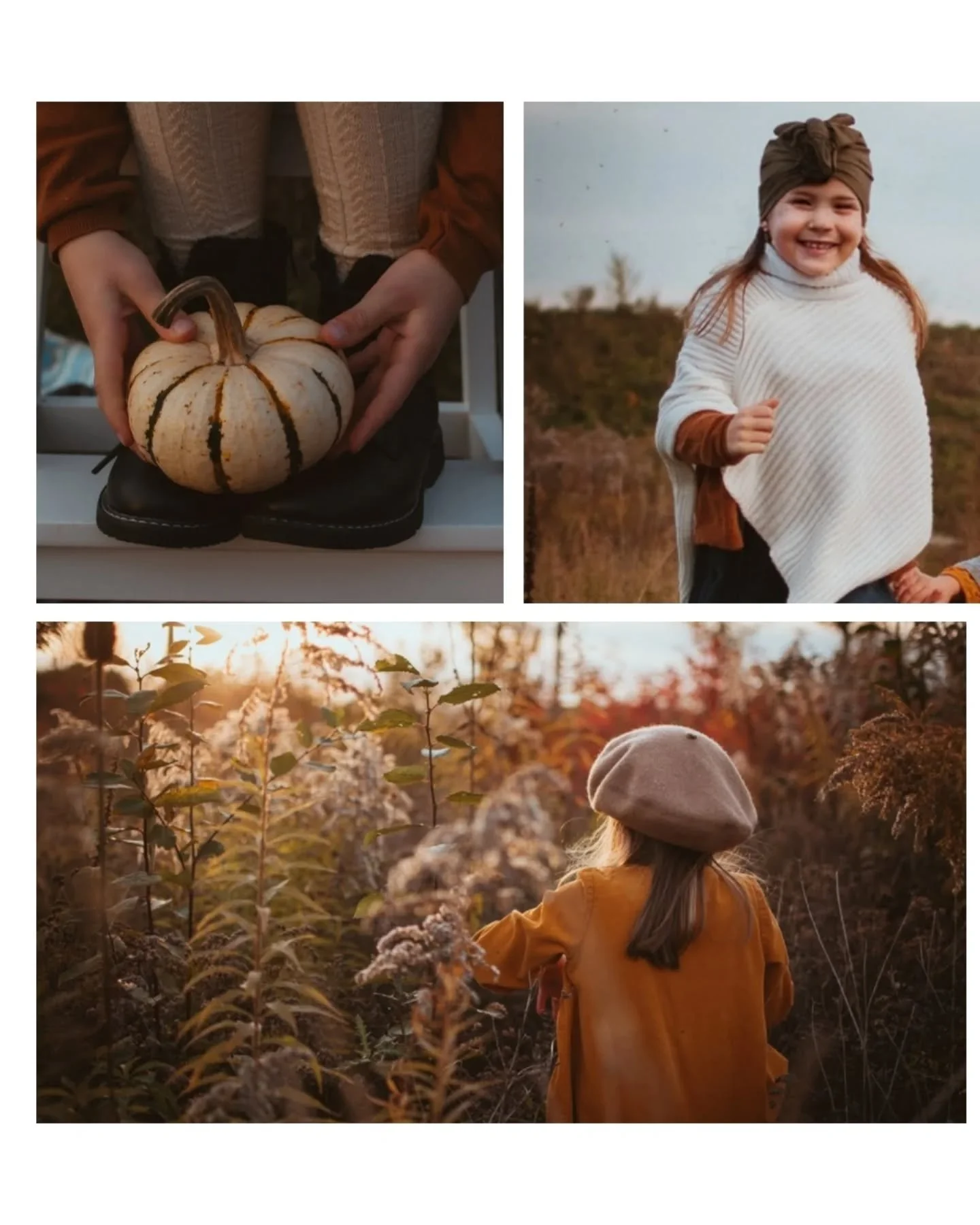 Herbstfarben & Kinderlachen 🍁
Ich weiß nicht, wie es euch geht – aber mich ziehen diese warmen Herbsttöne jedes Jahr aufs Neue in ihren Bann. Diese Mischung aus goldenem Licht, weichen Stoffen, bunten Blättern und der beso
