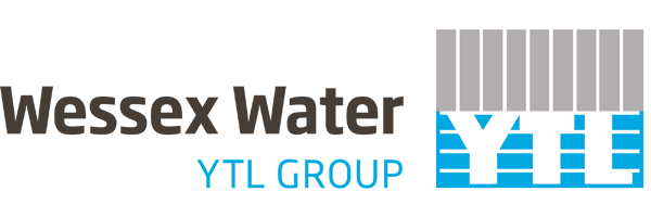 Wessex Water logo with YTL Group branding and an image of a water treatment or pipeline system.