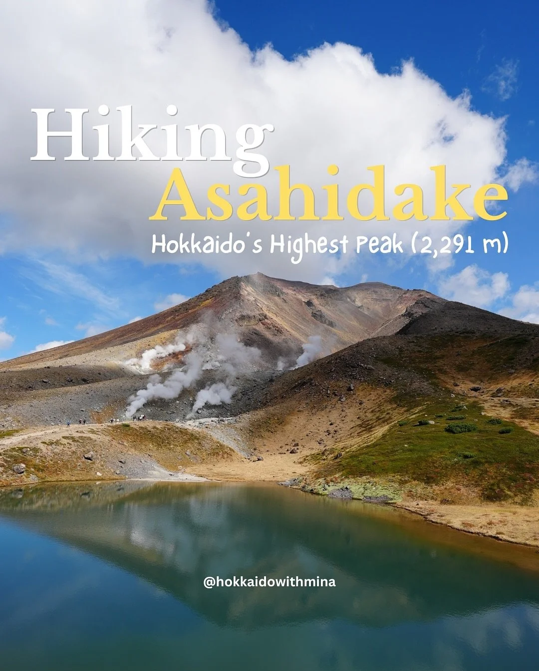 🌋Hiking Asahidake: the Highest mountain in Hokkaido
Asahidake stands at 2,291 m, the highest peak in Hokkaido, and it&rsquo;s easier to reach than you think.

🚡 Ropeway start: 1,100 m &rarr; 1,600 m
🥾 Trail: 5.3 km round trip &bull; 4&ndash;6 hrs 