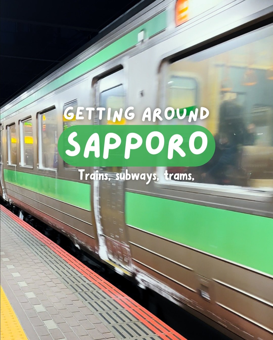 Getting around Sapporo, Hokkaido is simple once you understand the transport options 🚆

This post breaks down how to travel around Sapporo using JR trains, the subway, and streetcars, so you can move around the city with confidence.

If you&rsquo;re
