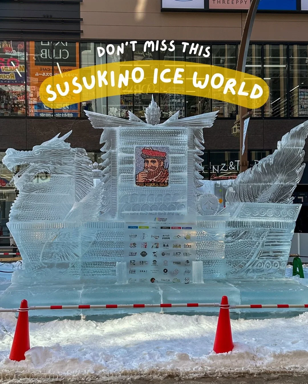 Sapporo Susukino Ice World 2026 🧊❄️

It features around 60 ice sculptures lined along the street. It&rsquo;s smaller than Odori, but much calmer and especially beautiful at night!

Most visitors head straight to Odori during the Sapporo Snow Festiva