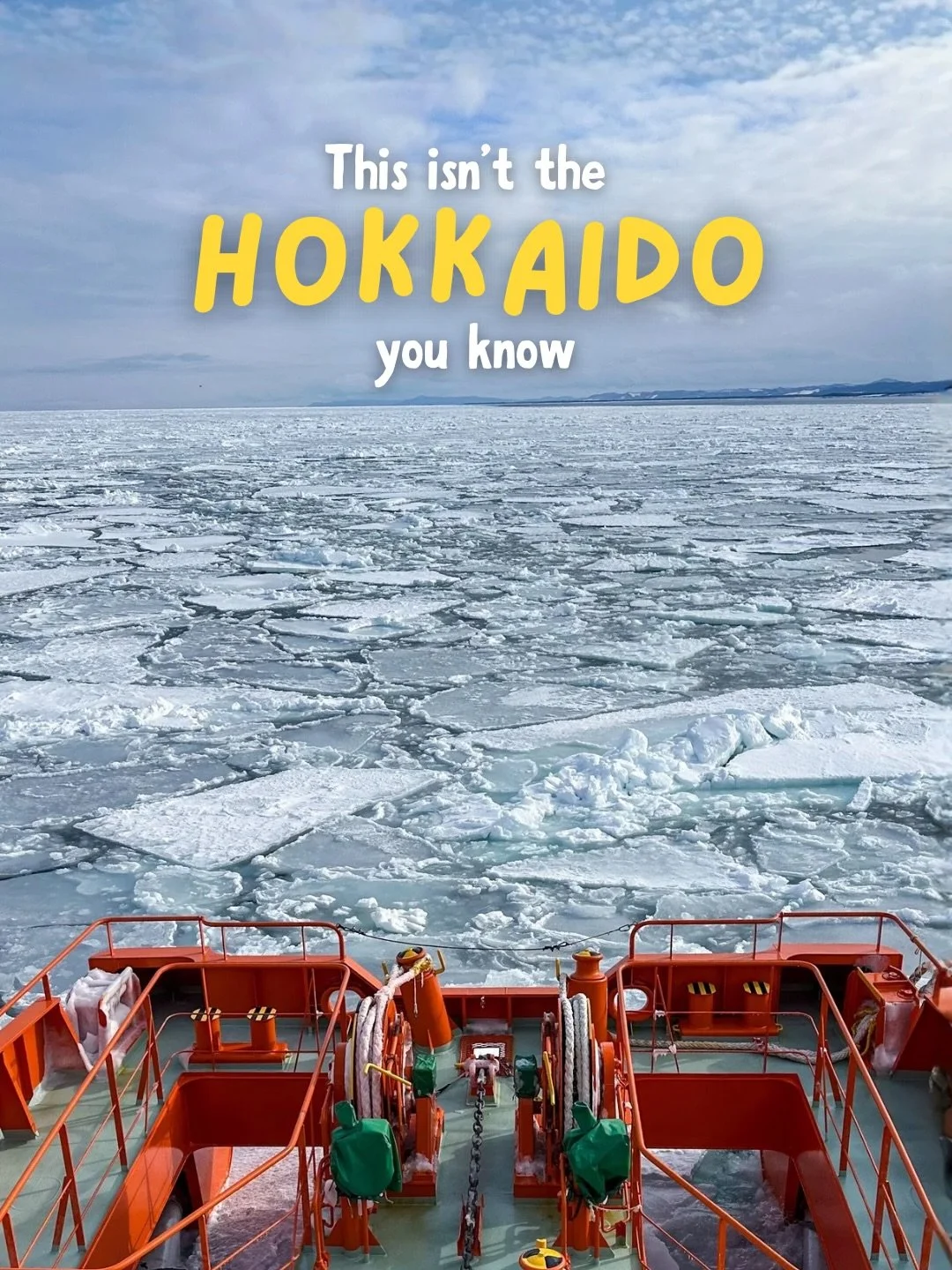 The easiest way to experience Eastern Hokkaido in winter ❄️

Day 2 in Eastern Hokkaido
(Part 1 is on my profile 👀)

This is not the Hokkaido most people picture.

🧊We got up close to the drift ice in the Sea of Okhotsk.
🐠 Saw tiny clione at the Ok