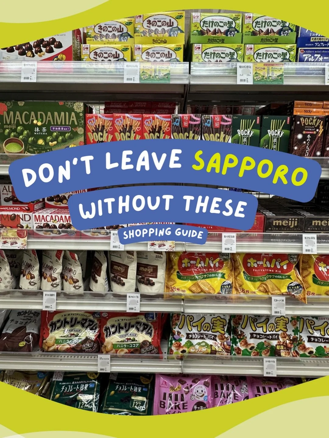 What to buy in Sapporo before flying home ✈️

If you&rsquo;re planning a Hokkaido itinerary, here&rsquo;s a quick shopping guide you&rsquo;ll want to save.

From Hokkaido-exclusive snacks to Japanese skincare, makeup, supplements, and easy tax-free s